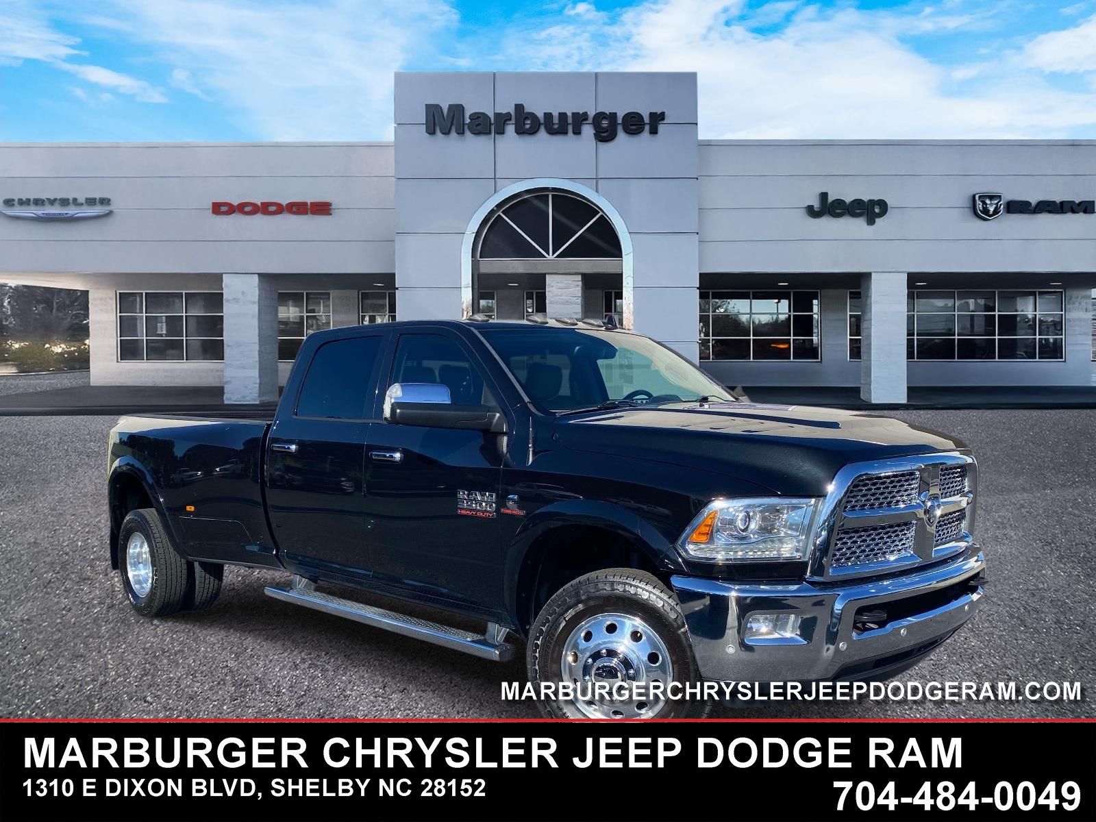 Brilliant Black Crystal Pearlcoat 2018 RAM 3500 Pickup Truck Four-Wheel Drive 6-Speed Automatic