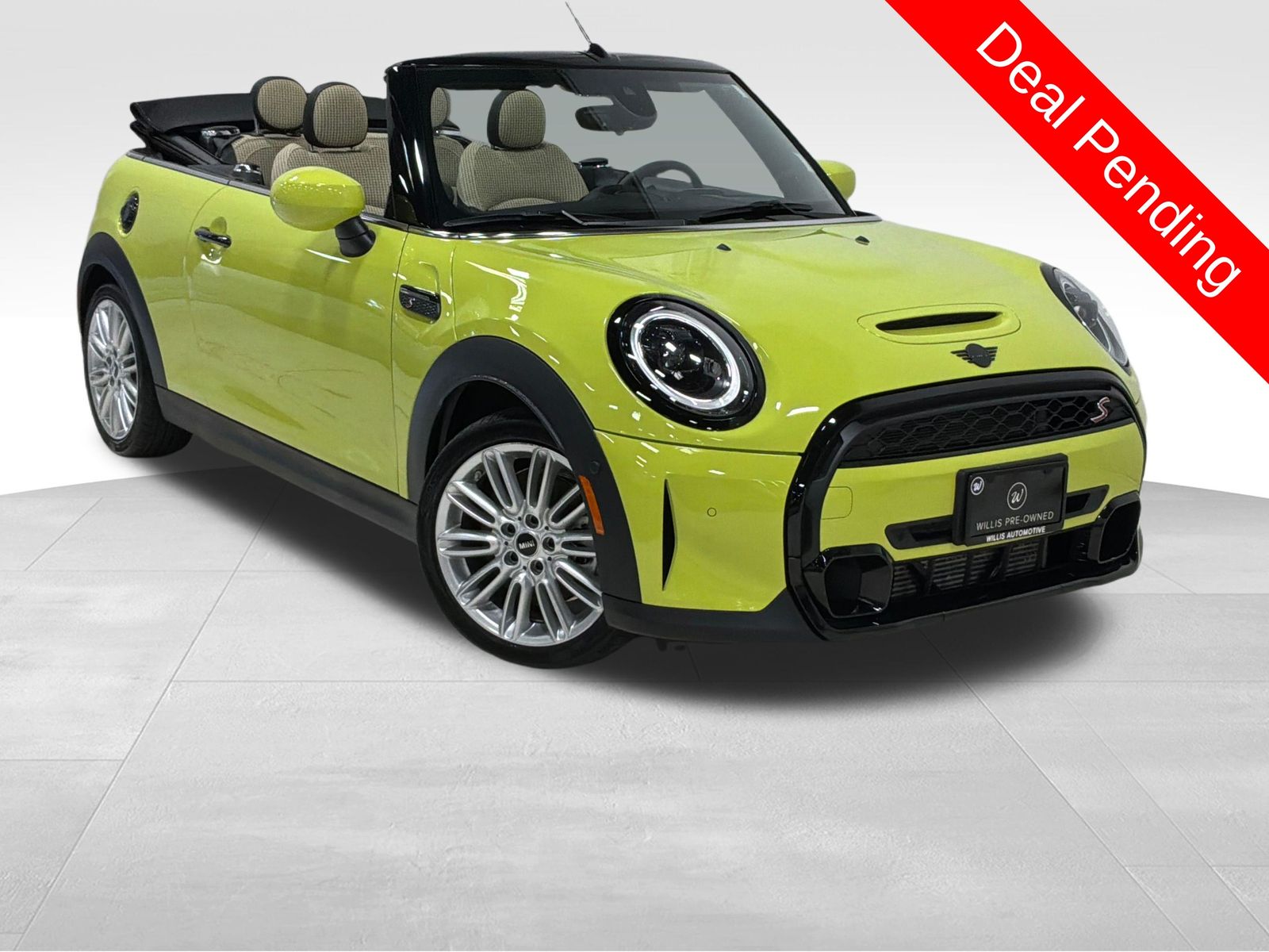 Zesty Yellow 2024 MINI Cooper Convertible Front-Wheel Drive 7-Speed Automatic