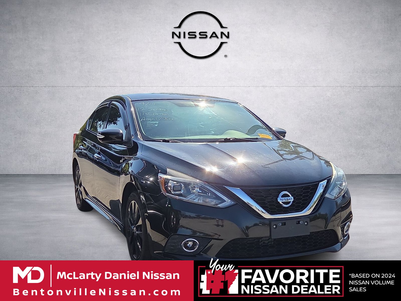 Super Black 2017 Nissan Sentra Sedan Front-Wheel Drive Continuously Variable Transmission