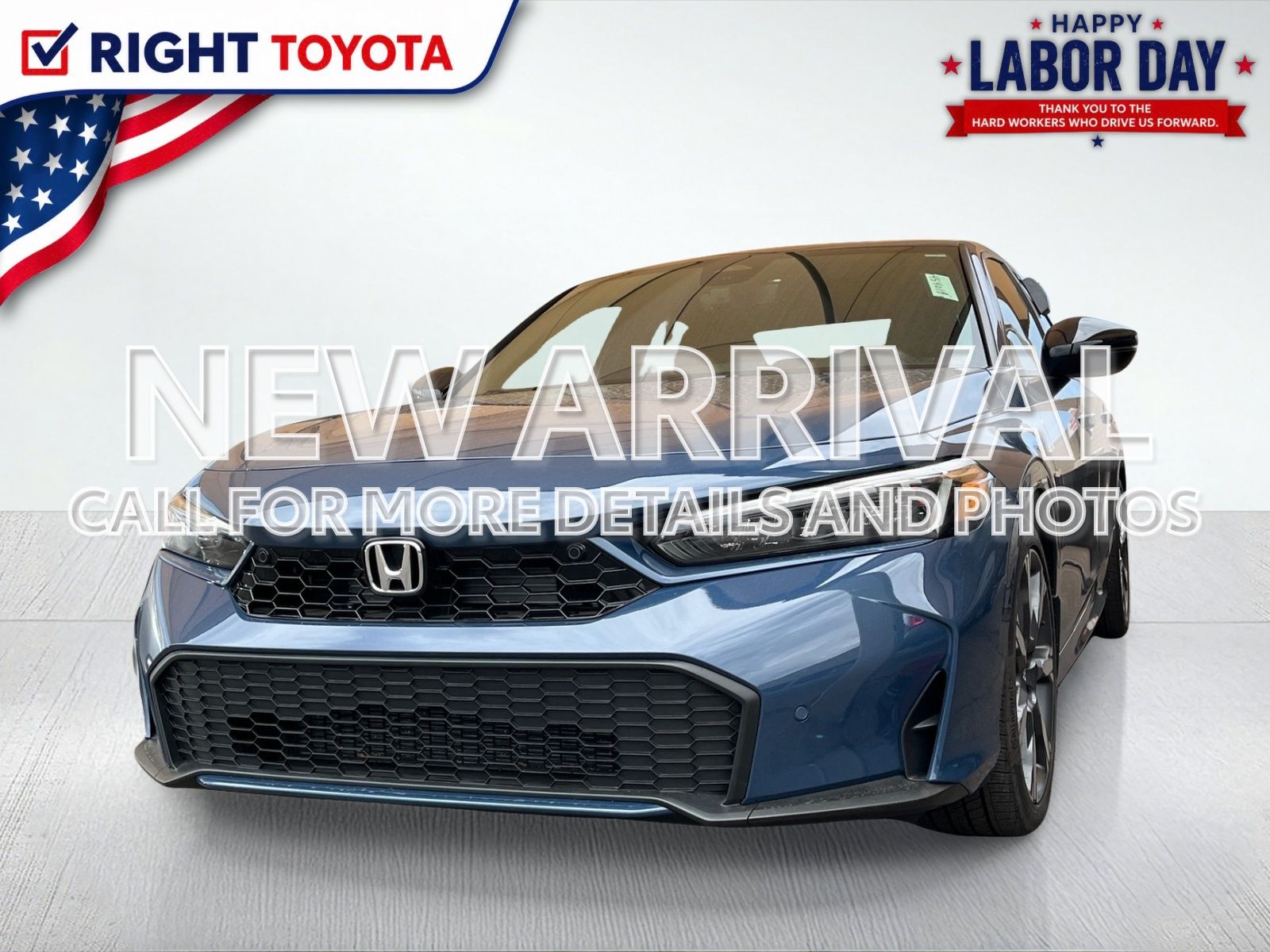 Blue Lagoon Pearl 2026 Honda Civic Hybrid Sedan Front-Wheel Drive Continuously Variable Transmission