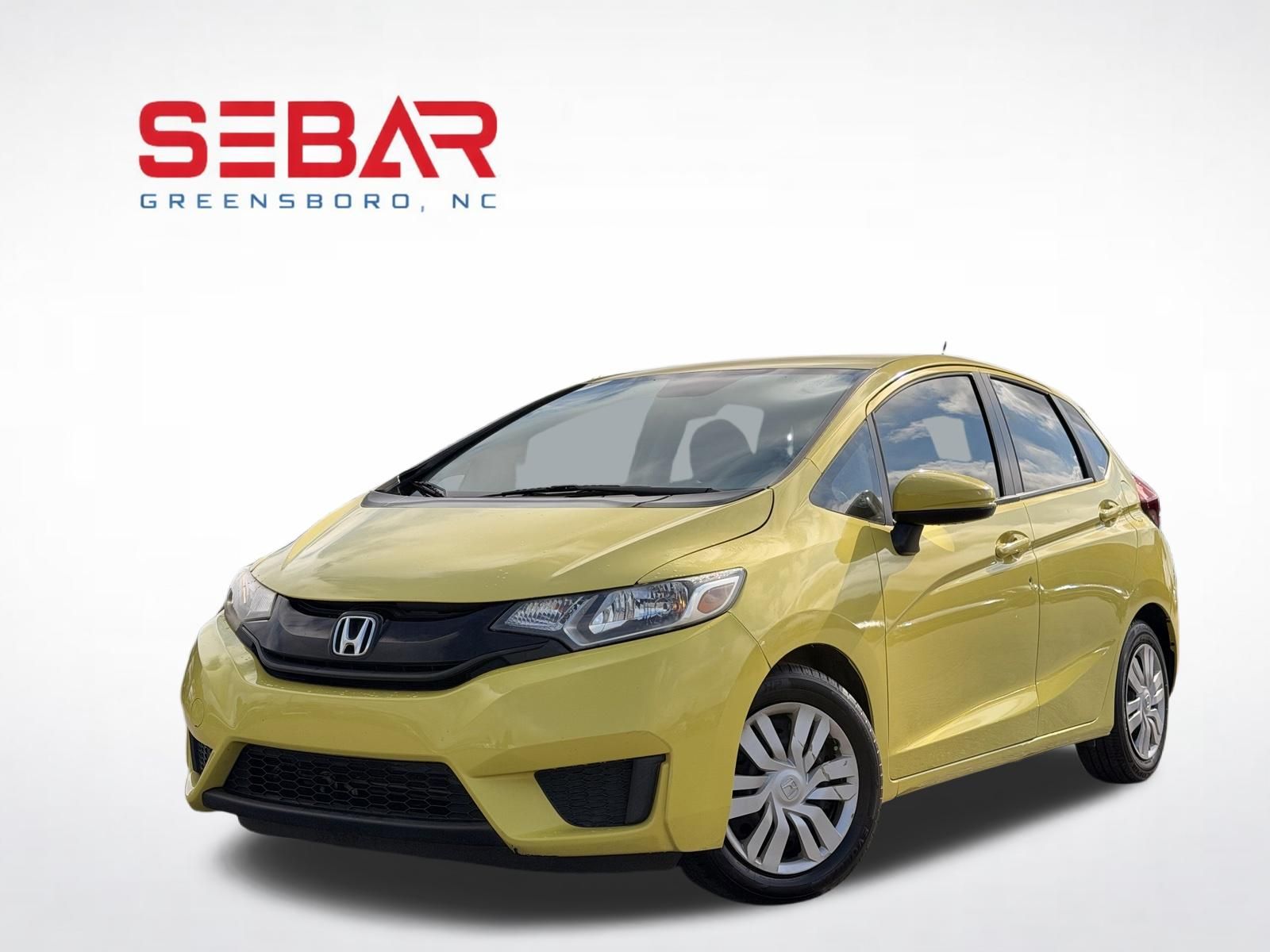 Yellow 2016 Honda Fit Hatchback Front-Wheel Drive Continuously Variable Transmission
