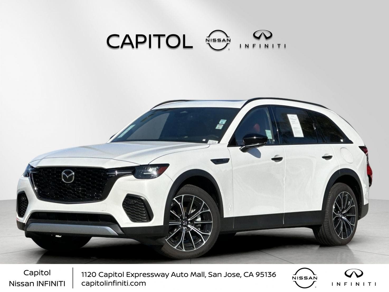 Rhodium White Premium 2025 Mazda CX-70 PHEV Premium Plus AWD SUV / Crossover All-Wheel Drive 8-Speed Automatic