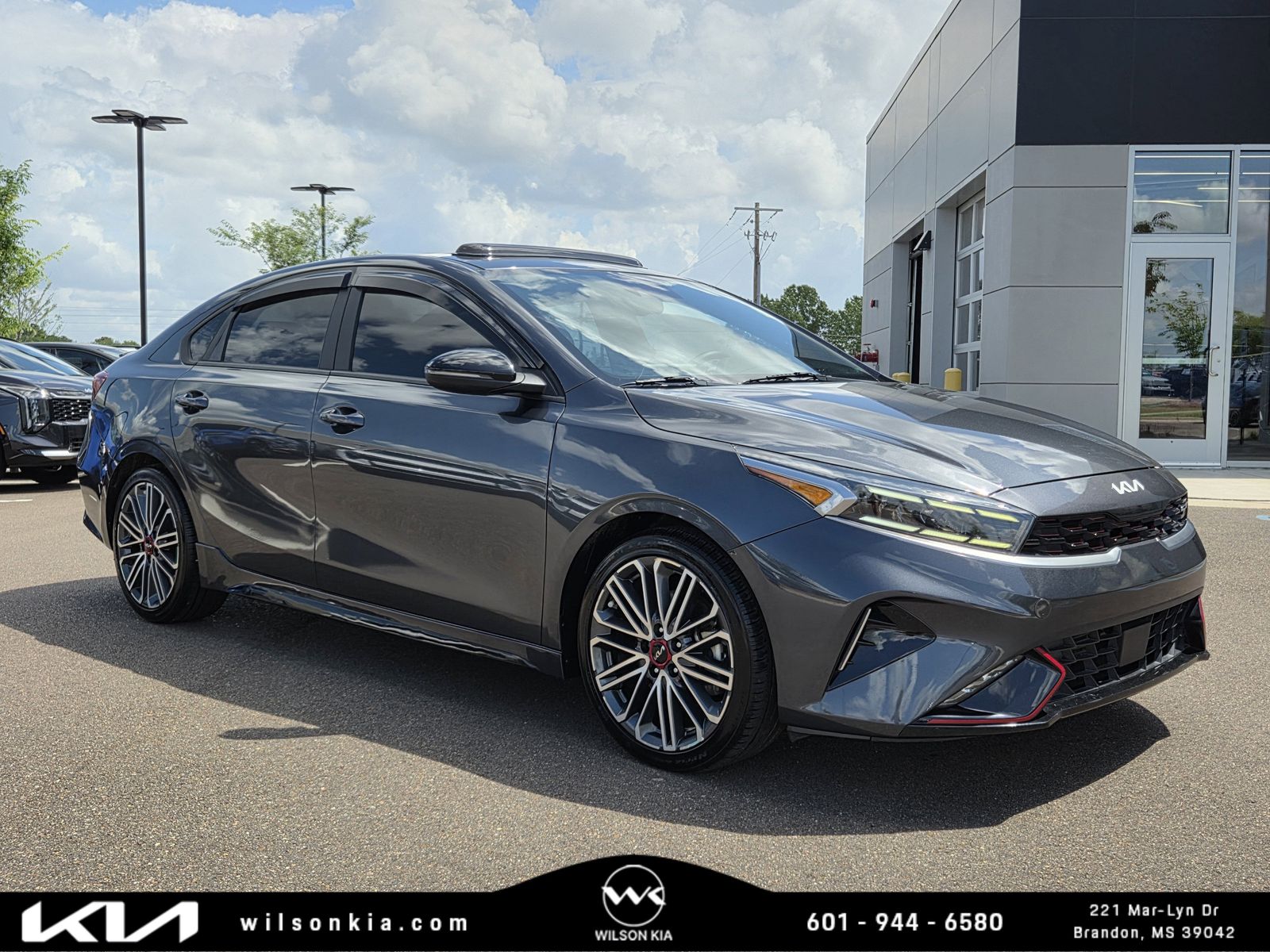 Gravity Gray 2022 Kia Forte GT FWD Sedan Front-Wheel Drive 7-Speed Automatic