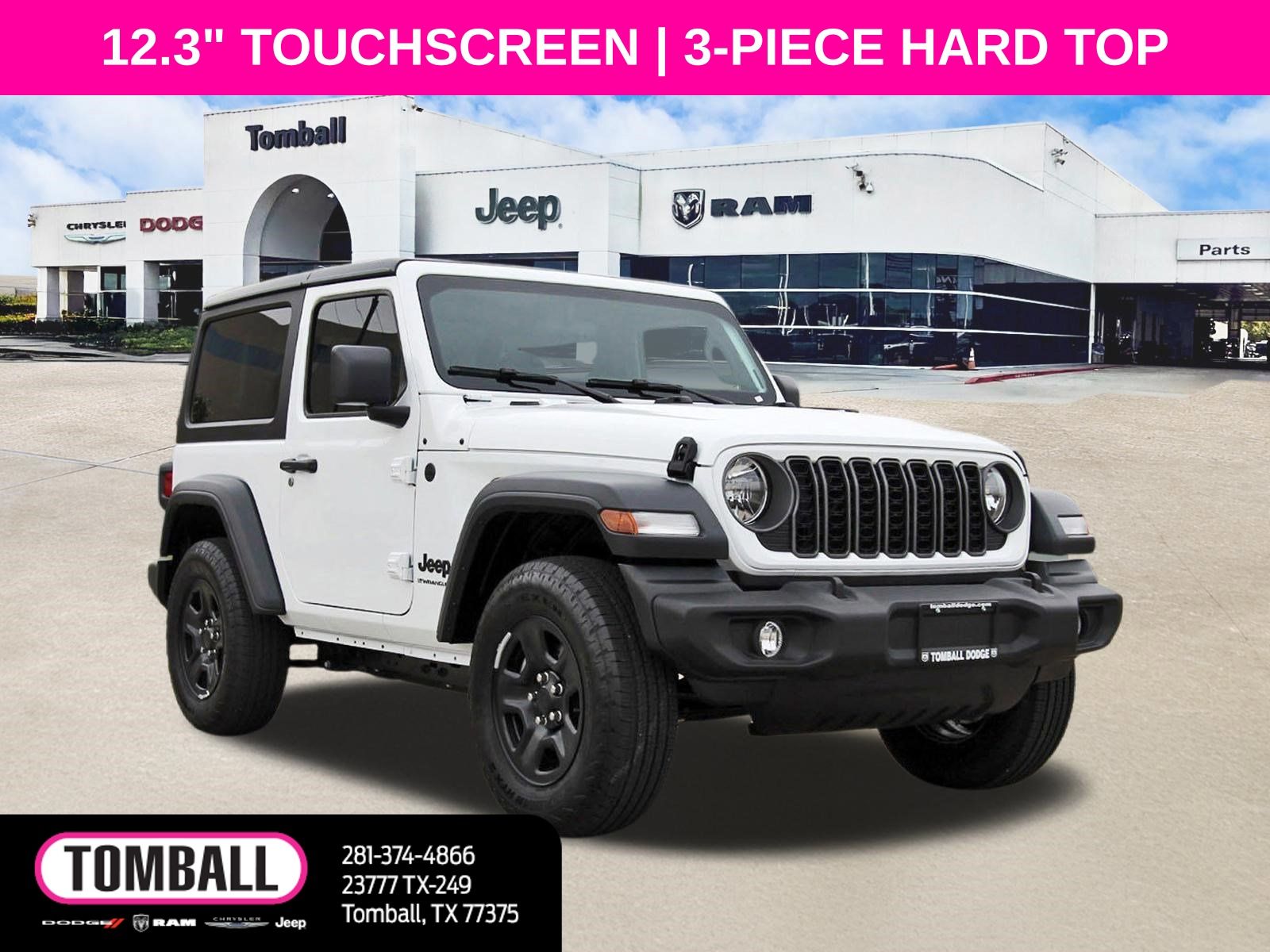 Bright White Clearcoat 2026 Jeep Wrangler SUV / Crossover Four-Wheel Drive 8-Speed Automatic