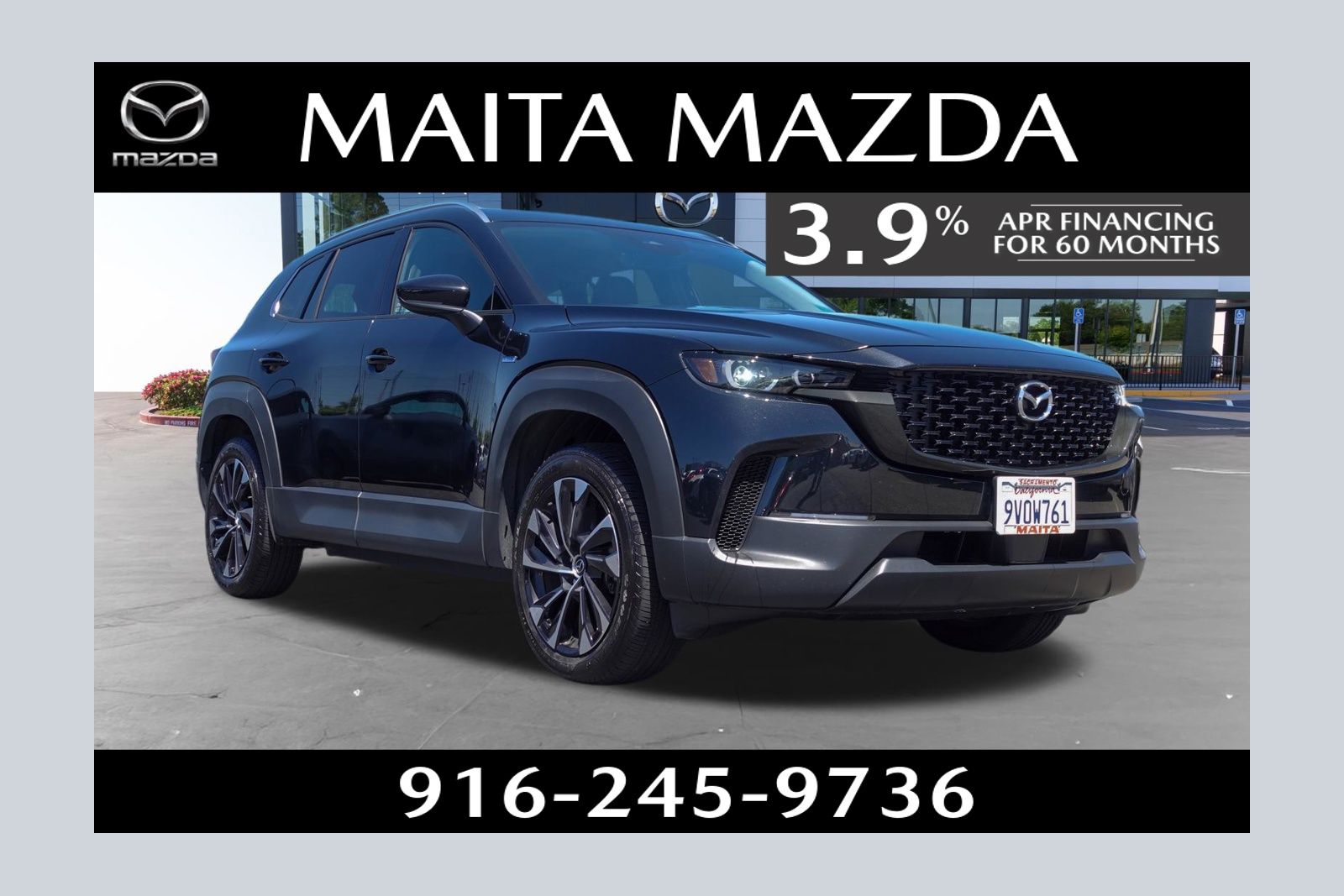 Jet Black Mica 2025 Mazda CX-50 Hybrid Premium Plus AWD SUV / Crossover All-Wheel Drive Continuously Variable Transmission
