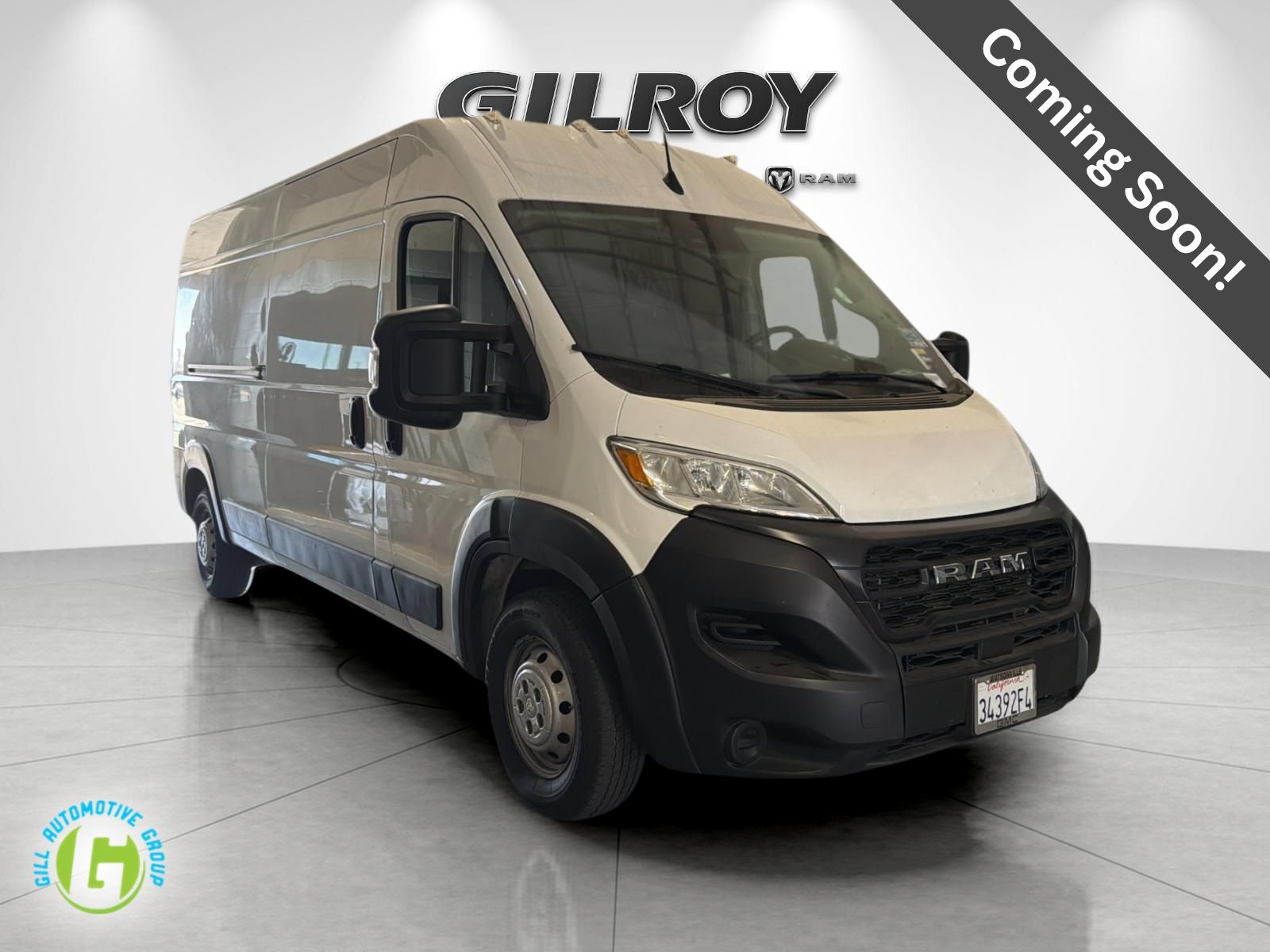 Bright White Clearcoat 2023 RAM ProMaster Van Front-Wheel Drive 9-Speed Automatic