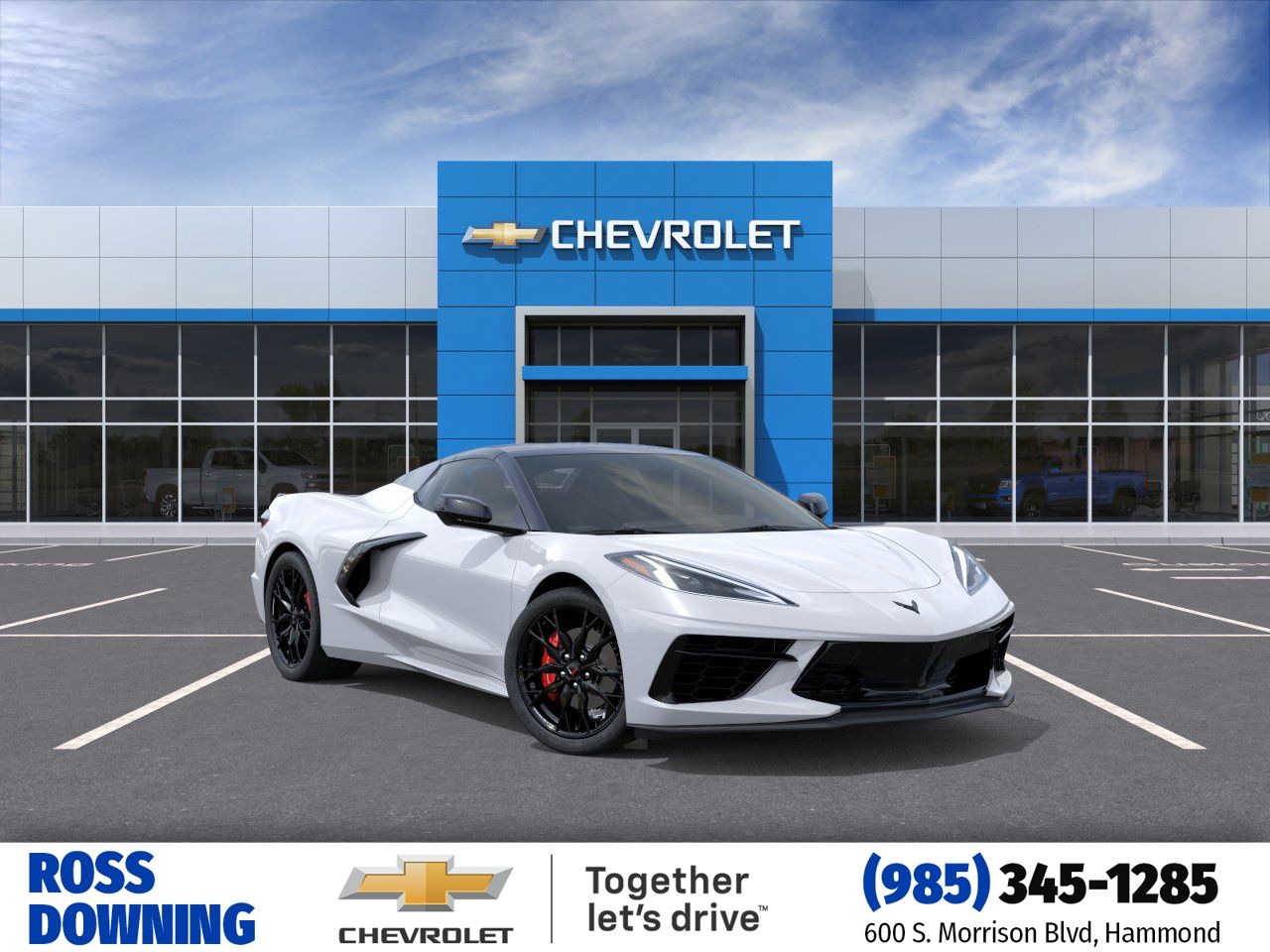 2026 Chevrolet Corvette Stingray White at Supreme Chevrolet of Gonzales