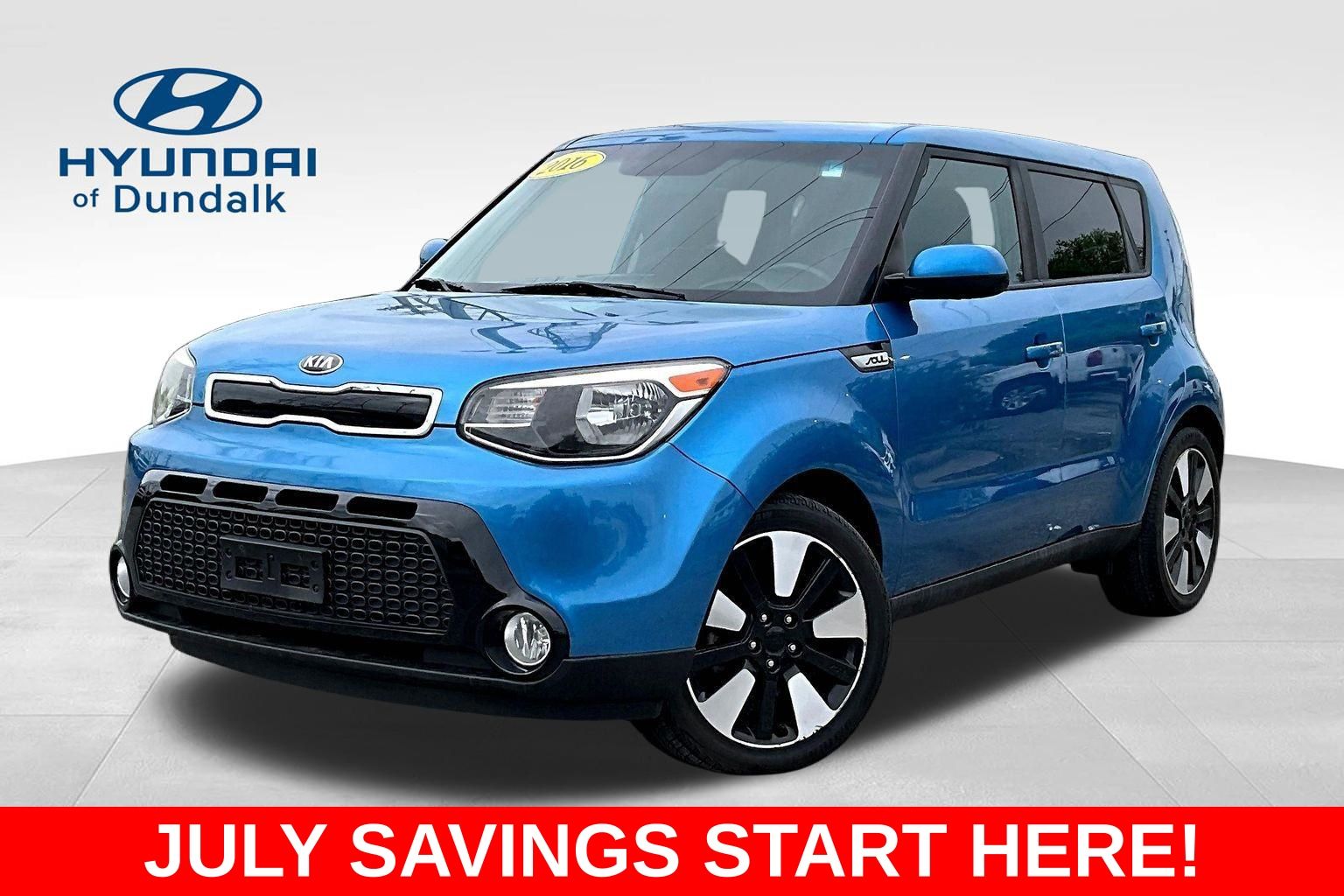 Caribbean Blue 2016 Kia Soul Wagon Front-Wheel Drive 6-Speed Automatic