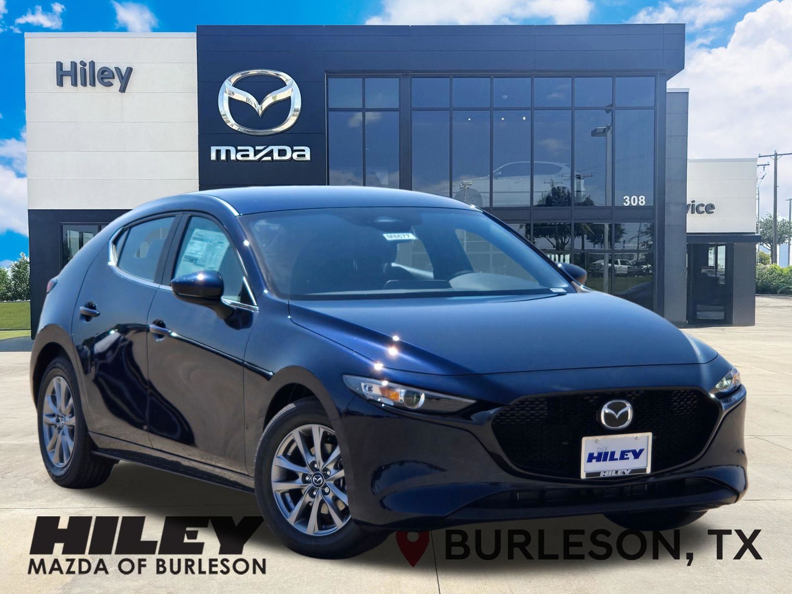 Deep Crystal Blue Mica 2026 Mazda MAZDA3 Hatchback Front-Wheel Drive 6-Speed Automatic