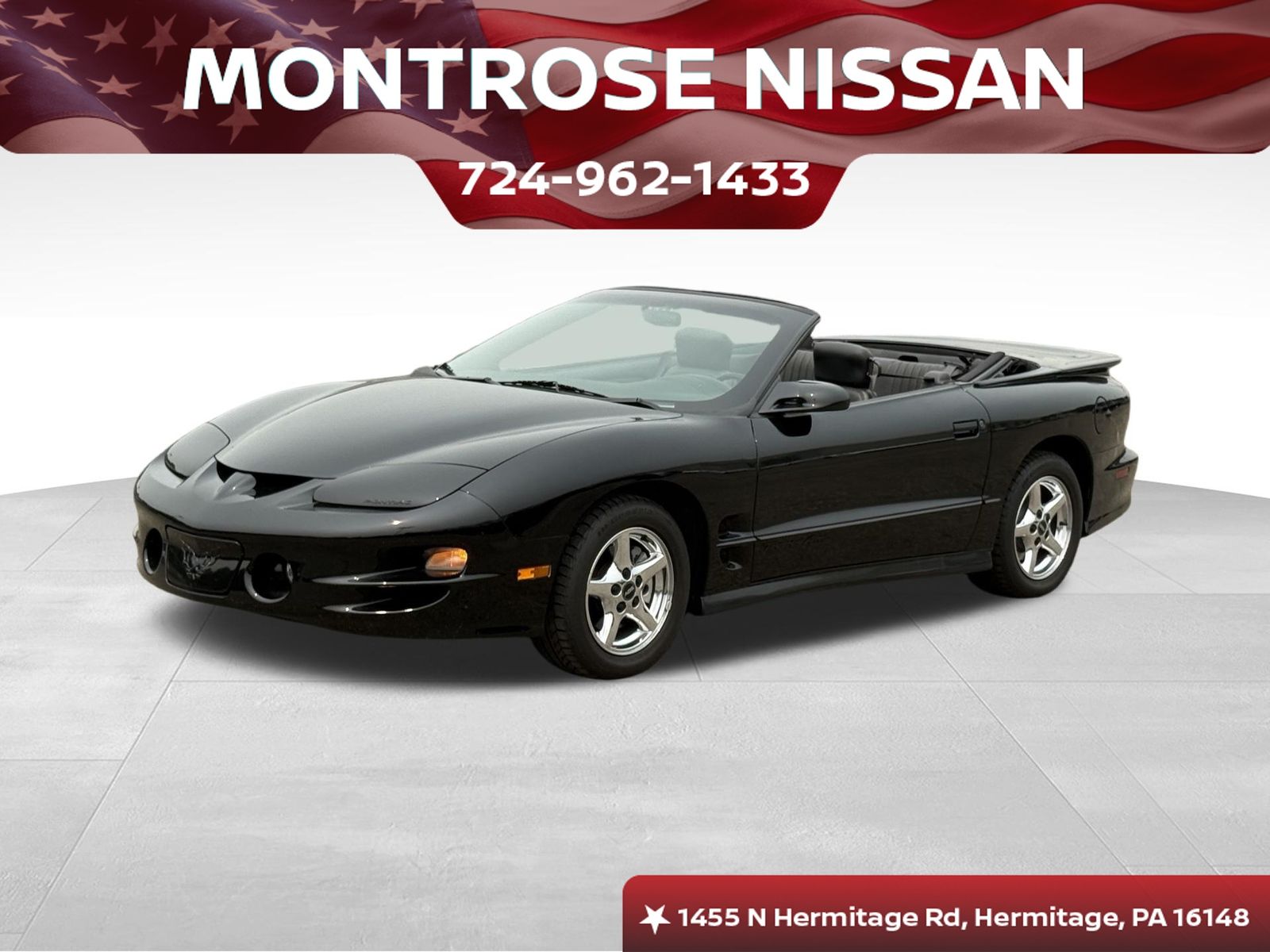 Black 2002 Pontiac Firebird Coupe Rear-Wheel Drive 4-Speed Automatic