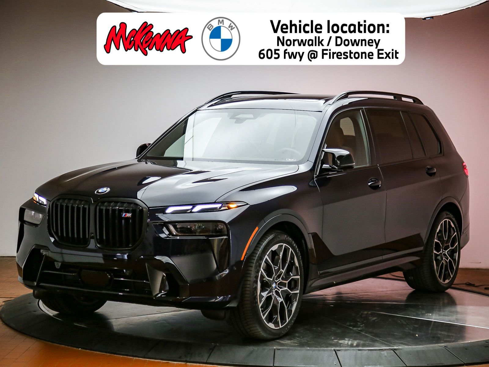 Carbon Black Metallic 2025 BMW X7 M60i AWD SUV / Crossover All-Wheel Drive 8-Speed Automatic