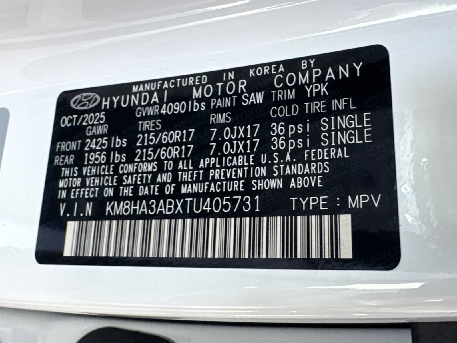 Used 2026 White Hyundai SE image 32