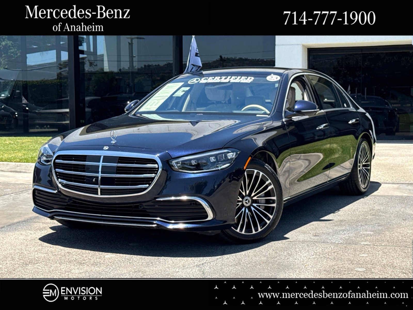 Nautical Blue 2023 Mercedes-Benz S-Class Sedan All-Wheel Drive 9-Speed Automatic