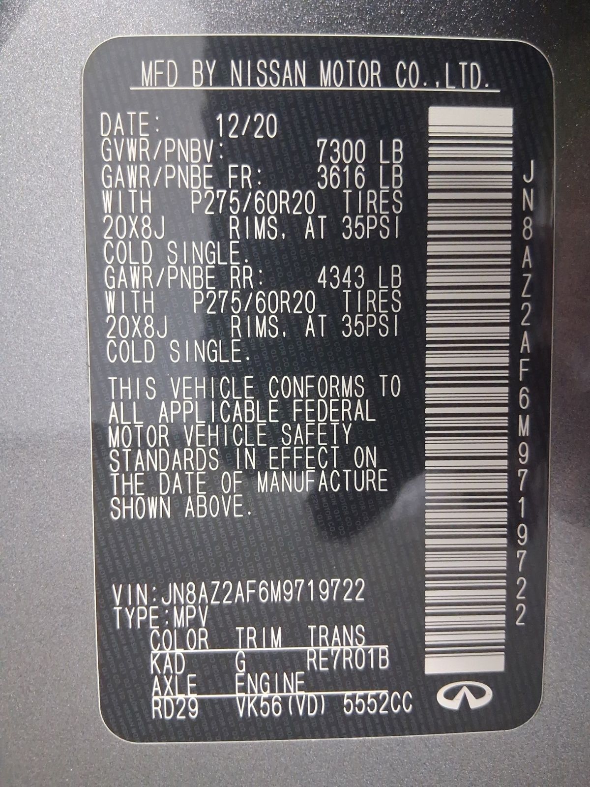 Used Car 2021 Infiniti Qx80  Luxe For Sale Under $30,000 In Austin, Texas