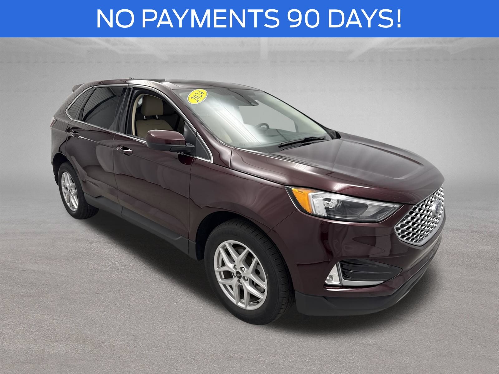 Red (Burgundy) 2024 Ford Edge SUV / Crossover All-Wheel Drive 8-Speed Automatic