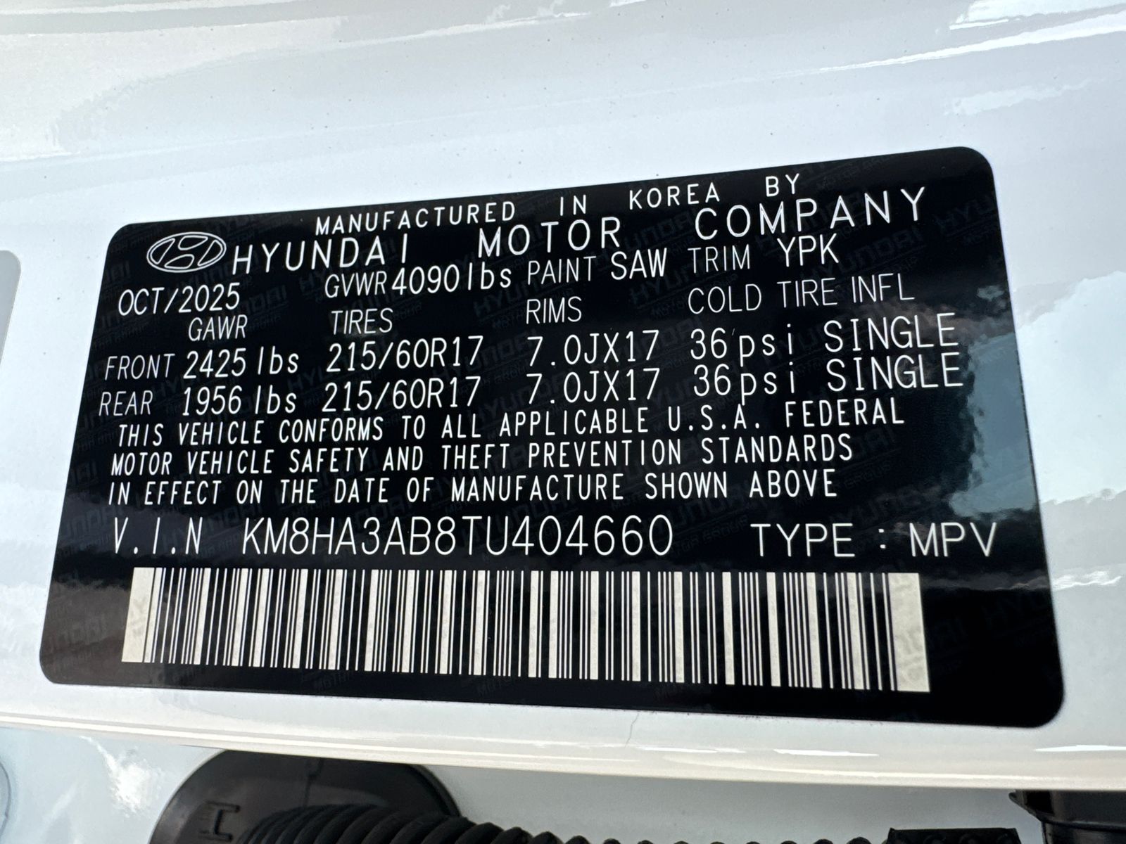 Certified Used 2026 White Hyundai SE image 32