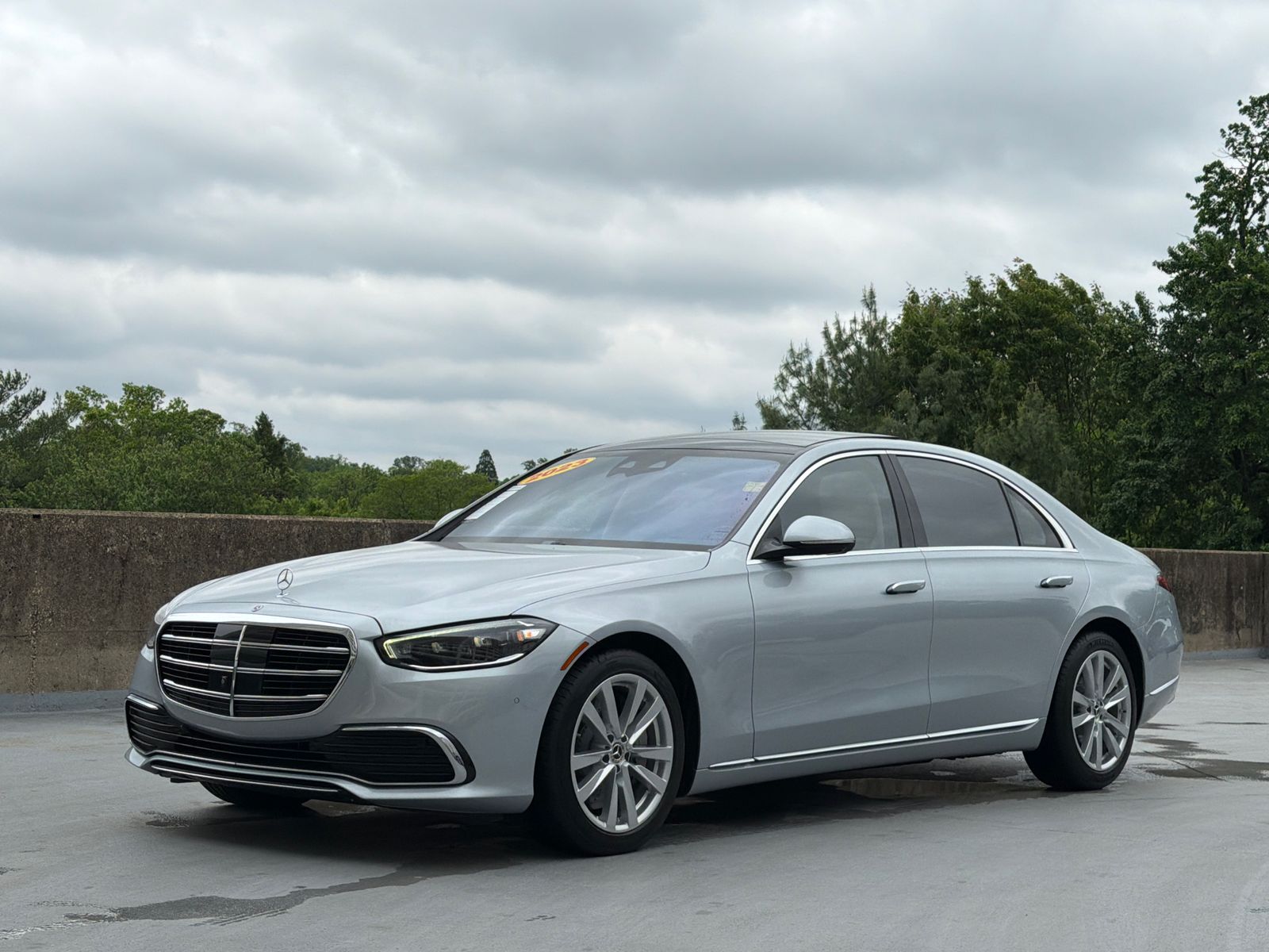 Cirrus Silver 2023 Mercedes-Benz S-Class S 500 4MATIC AWD Sedan All-Wheel Drive 9-Speed Automatic