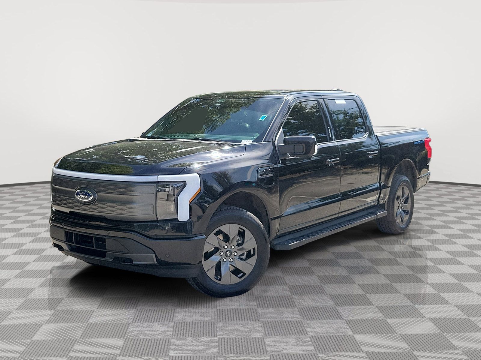 Agate Black Metallic 2022 Ford F-150 Lightning Pickup Truck All-Wheel Drive Automatic