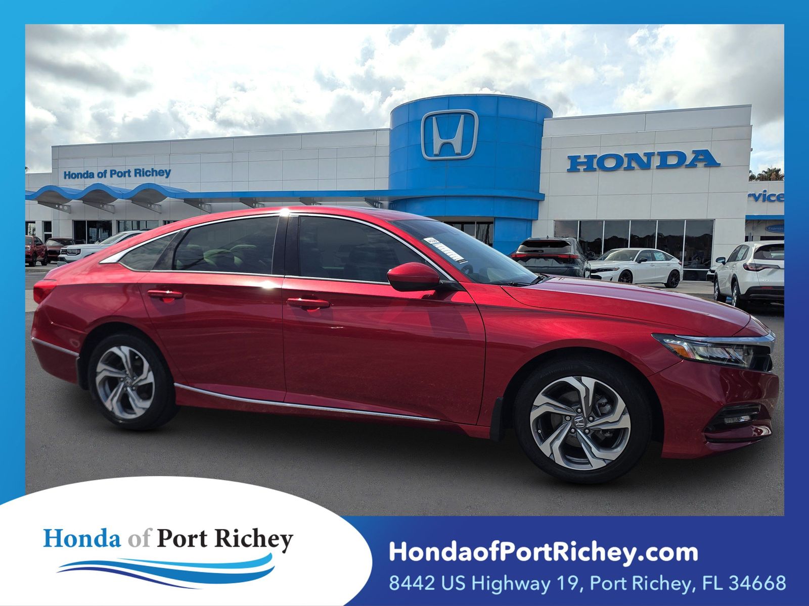 Radiant Red Metallic 2020 Honda Accord Sedan Front-Wheel Drive Continuously Variable Transmission