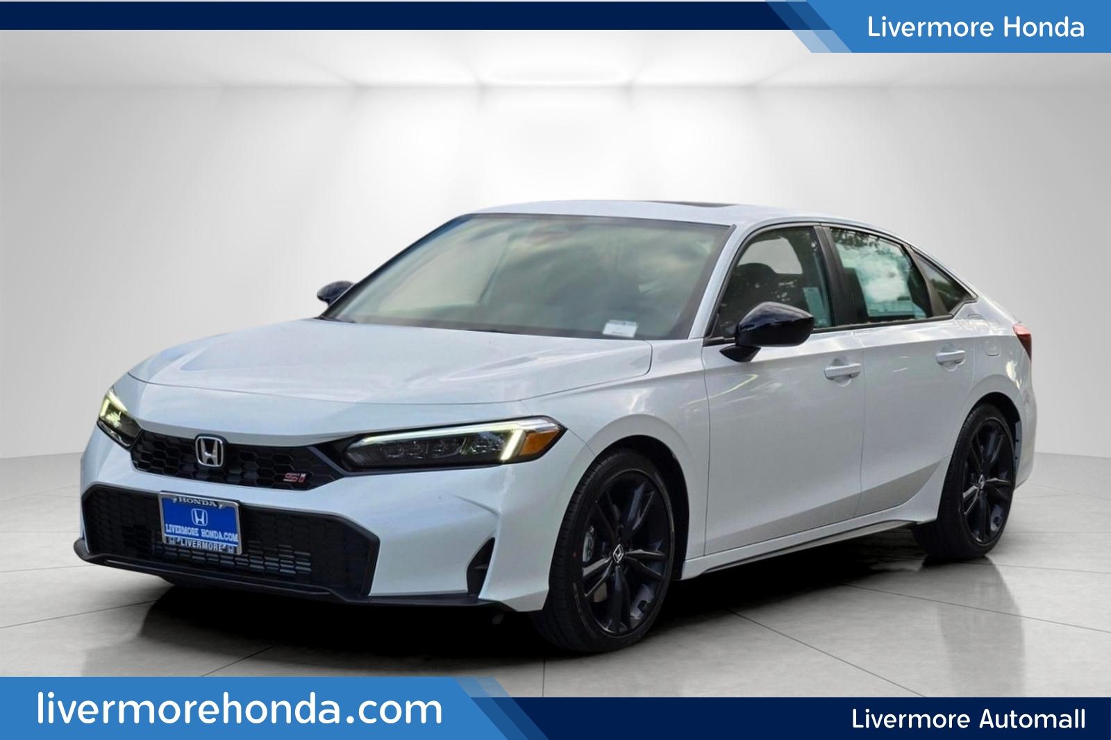Platinum White Pearl 2026 Honda Civic Sedan Front-Wheel Drive 6-Speed Manual