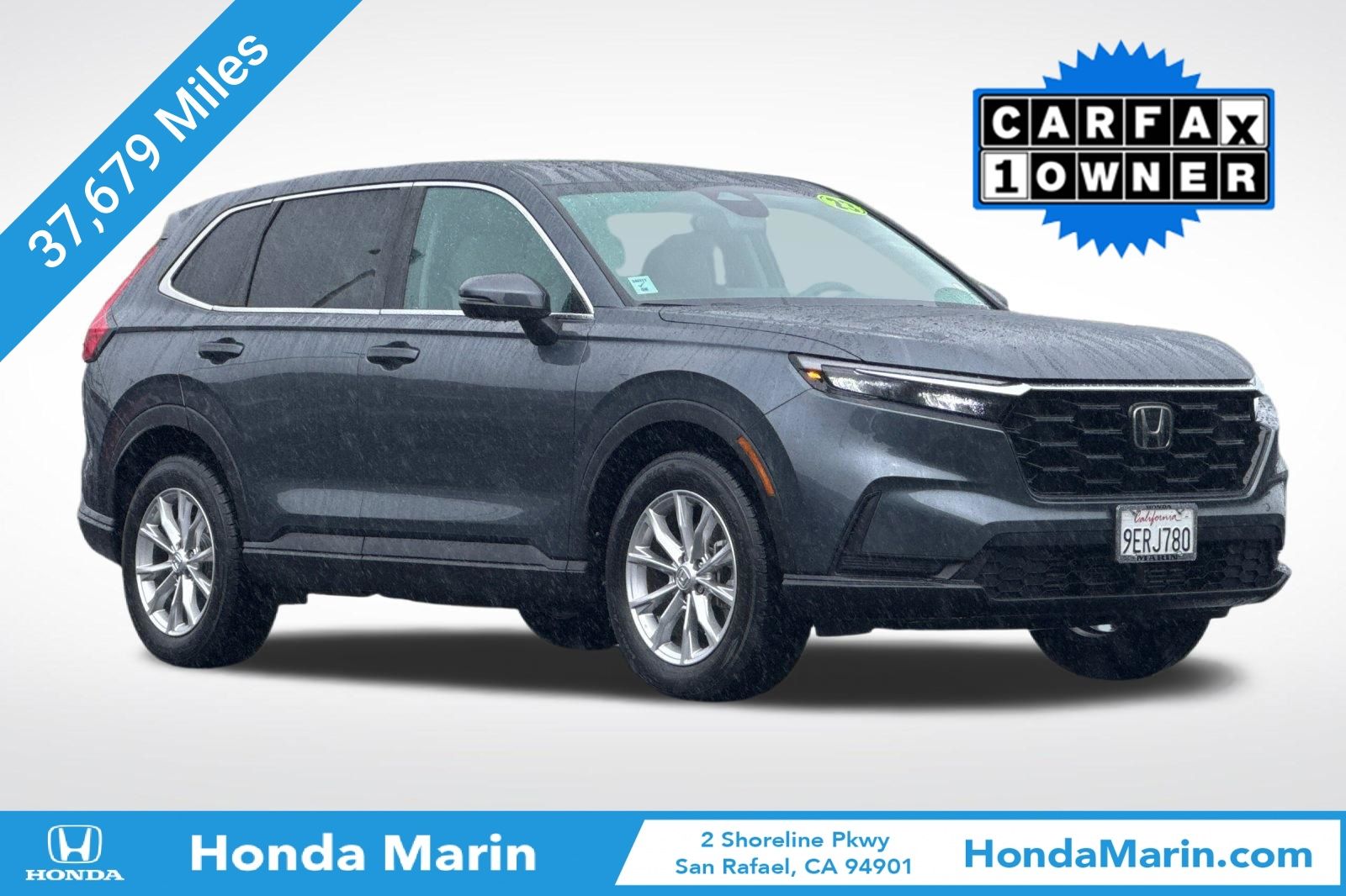 Meteorite Gray Metallic 2023 Honda CR-V EX AWD SUV / Crossover All-Wheel Drive Continuously Variable Transmission