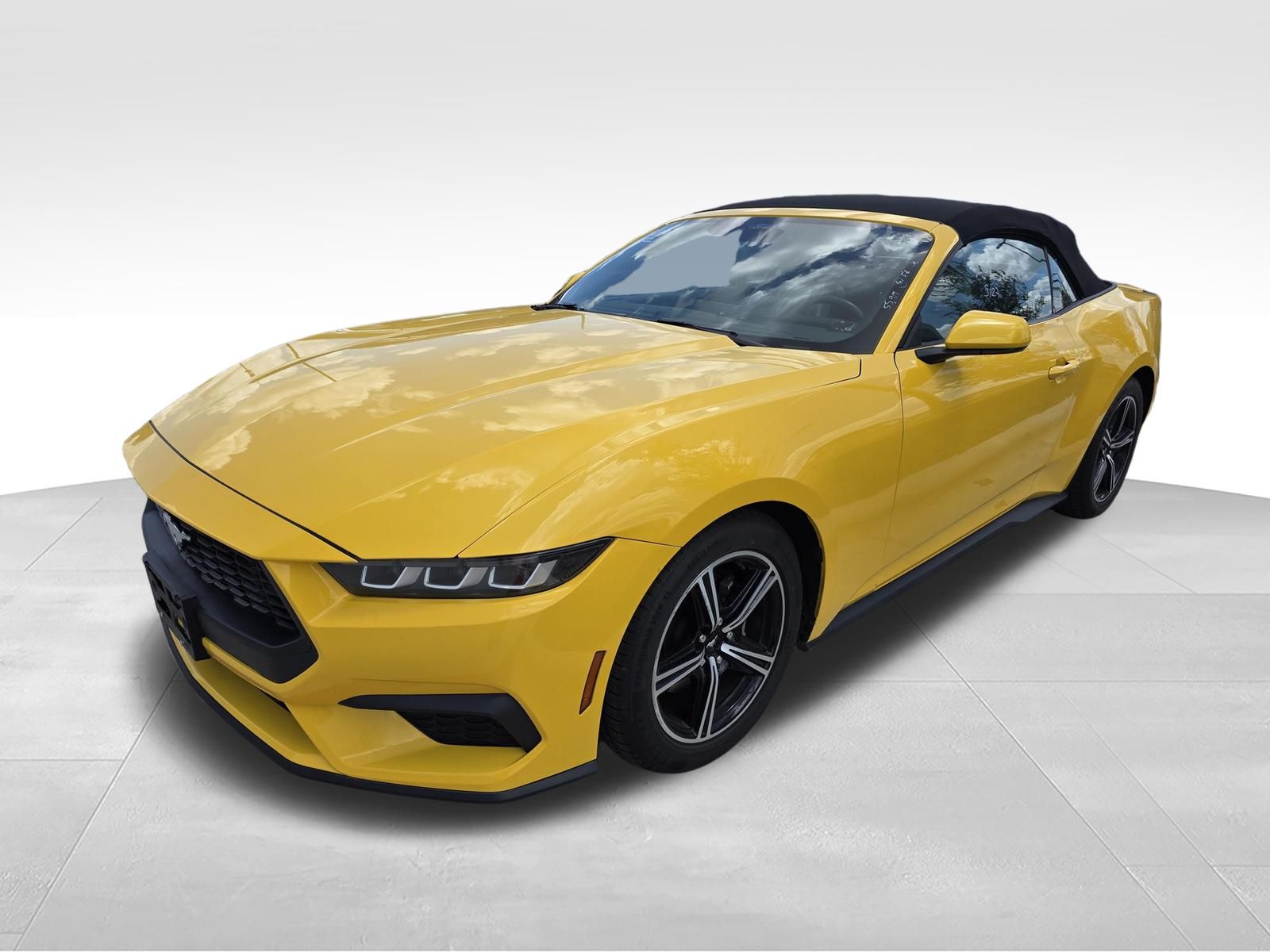 Yellow 2024 Ford Mustang Convertible Rear-Wheel Drive Automatic