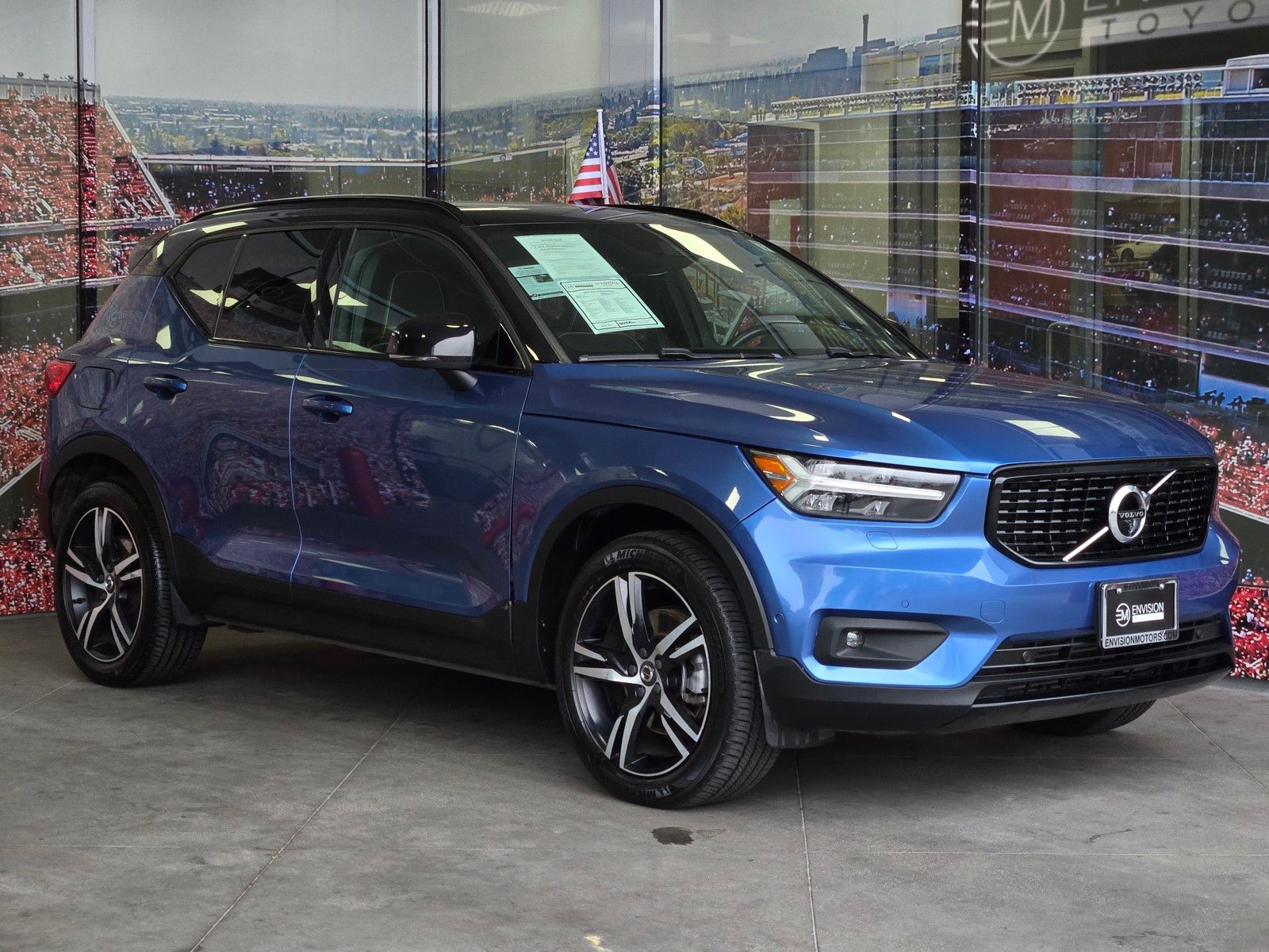 Blue Metallic 2020 Volvo XC40 SUV / Crossover All-Wheel Drive Automatic