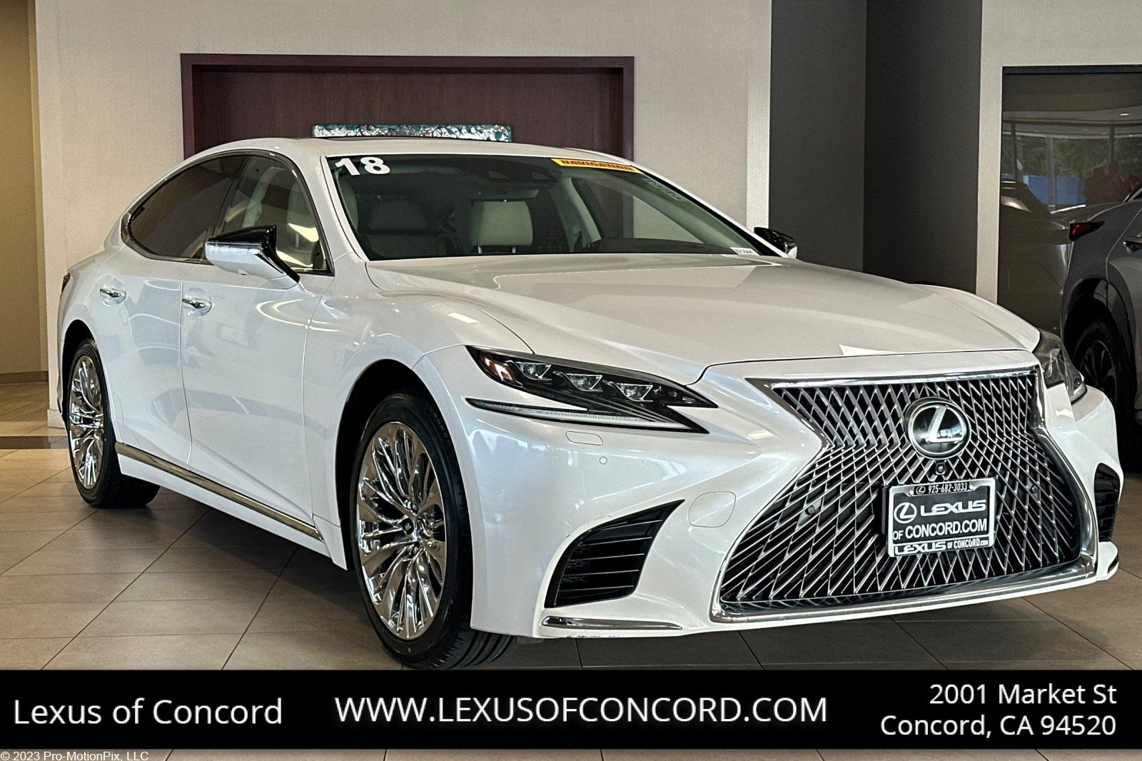 Eminent White Pearl 2018 Lexus LS Sedan Rear-Wheel Drive Automatic