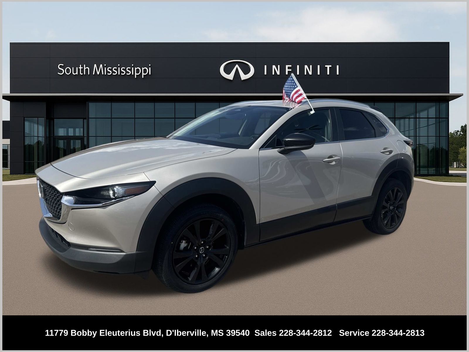 Gray (Platinum Quartz Metallic) 2024 Mazda CX-30 SUV / Crossover All-Wheel Drive 6-Speed Automatic