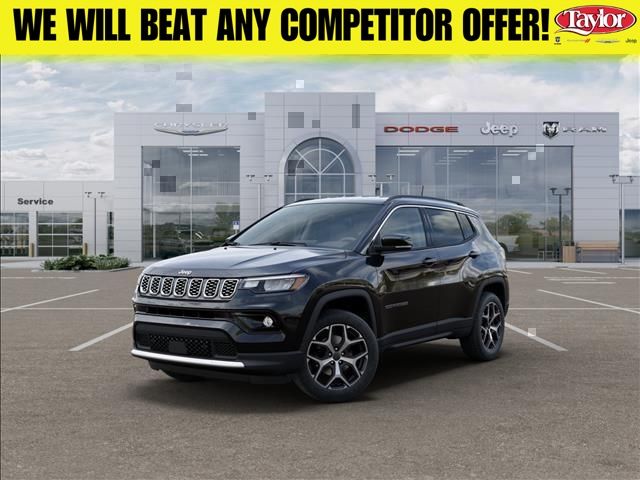 Diamond Black Crystal Pearlcoat 2026 Jeep Compass SUV / Crossover Four-Wheel Drive 8-Speed Automatic
