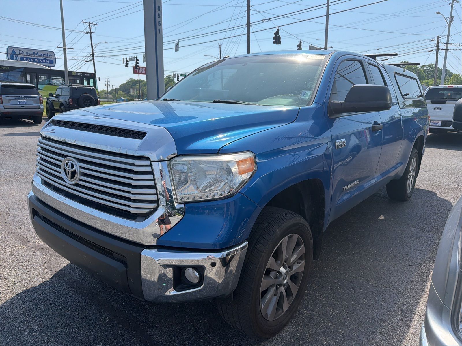 Blazing Blue 2017 Toyota Tundra Limited Double Cab 5.7L FFV 4WD Pickup Truck Four-Wheel Drive 6-Speed Automatic Overdrive