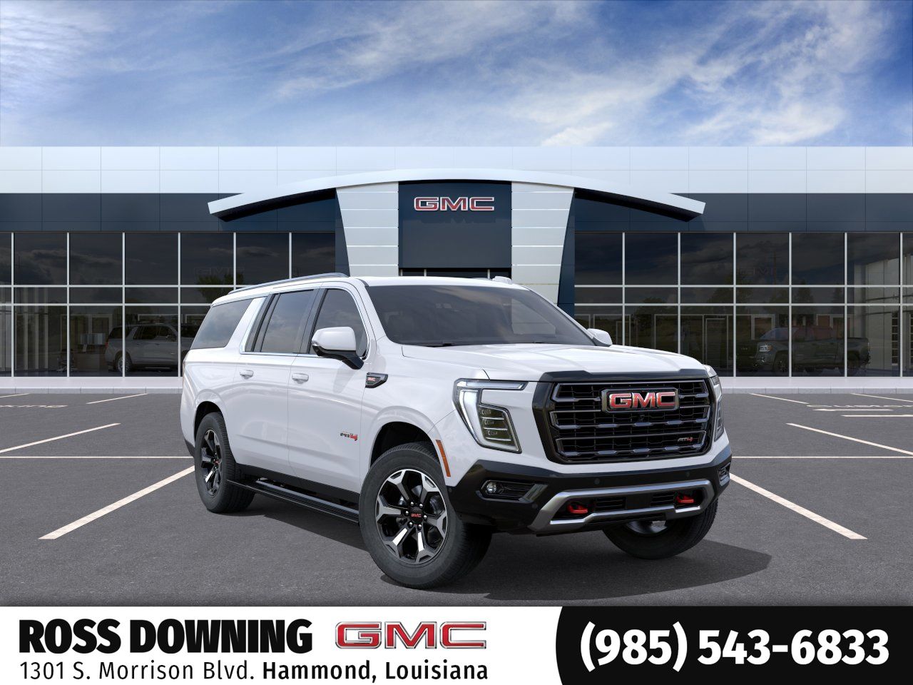 2026 GMC Yukon XL AT4 Ultimate White at Ross Downing Buick GMC