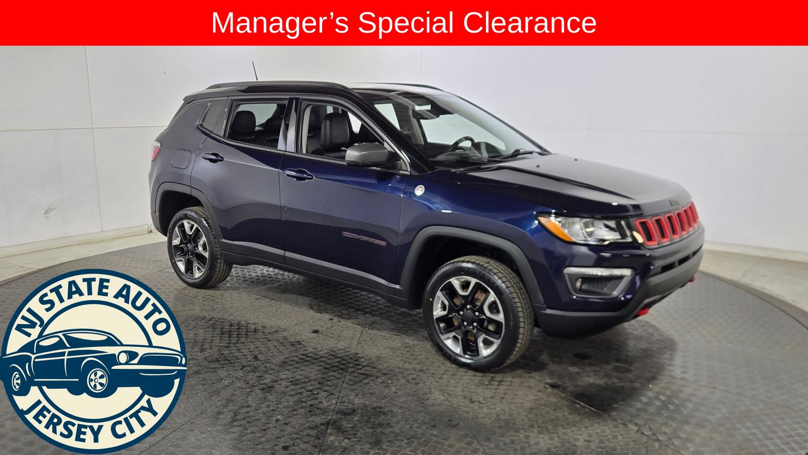 Jazz Blue Pearlcoat 2018 Jeep Compass SUV / Crossover Four-Wheel Drive 9-Speed Automatic