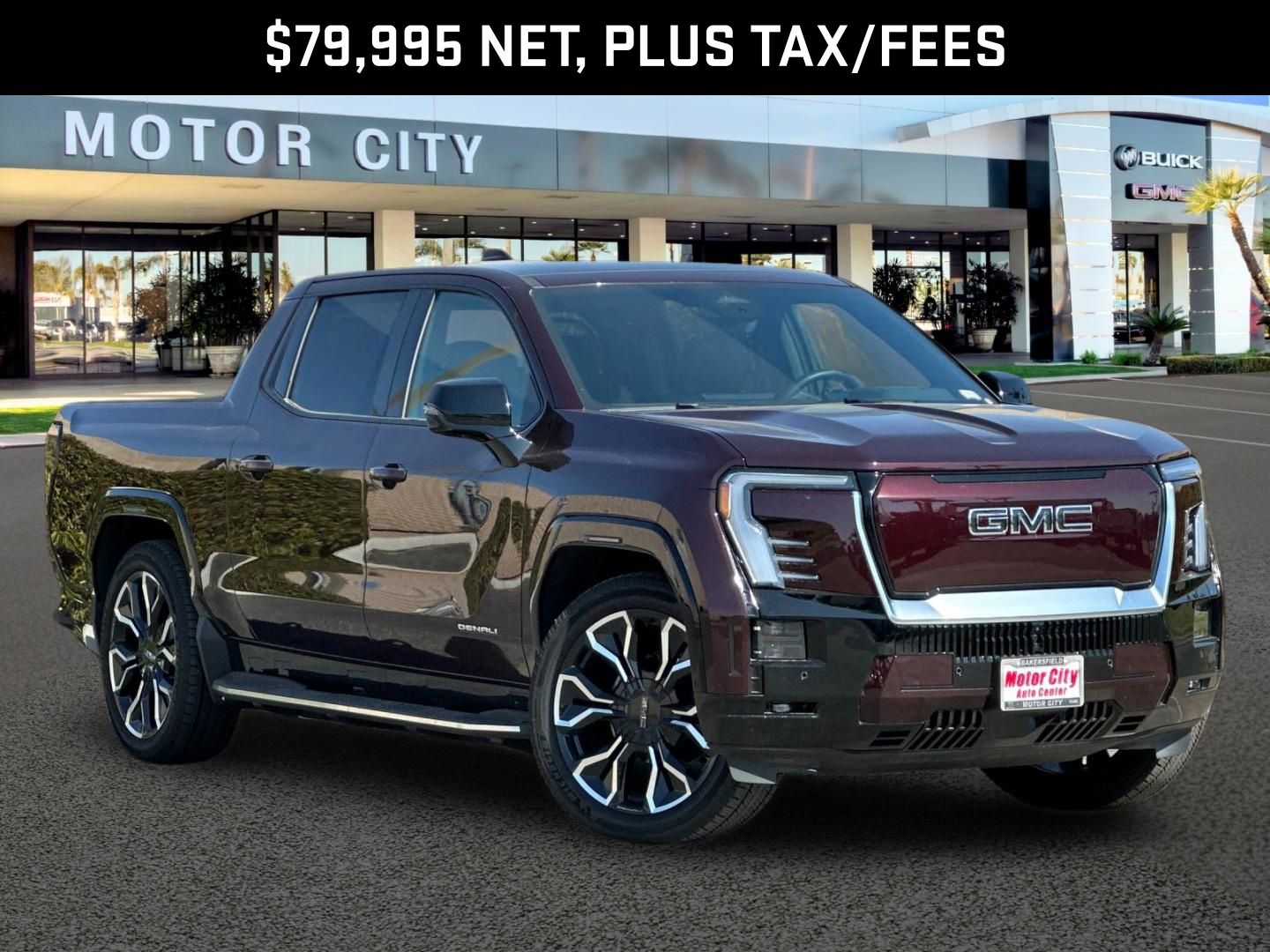 Dark Ember Tintcoat 2025 GMC Sierra EV Pickup Truck All-Wheel Drive 1-Speed Automatic