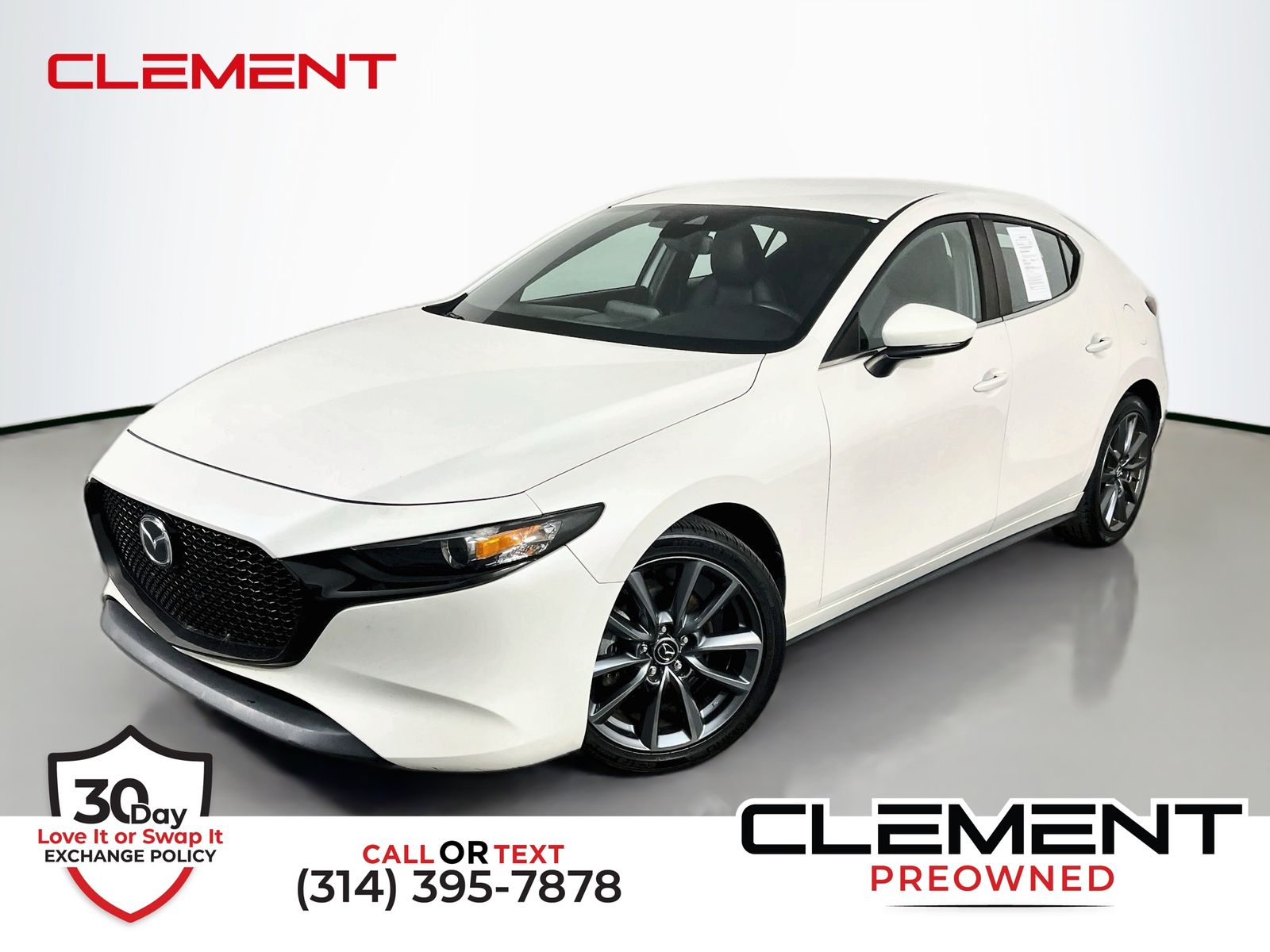 Snowflake White Pearl Mica 2021 Mazda MAZDA3 Hatchback All-Wheel Drive 6-Speed Automatic