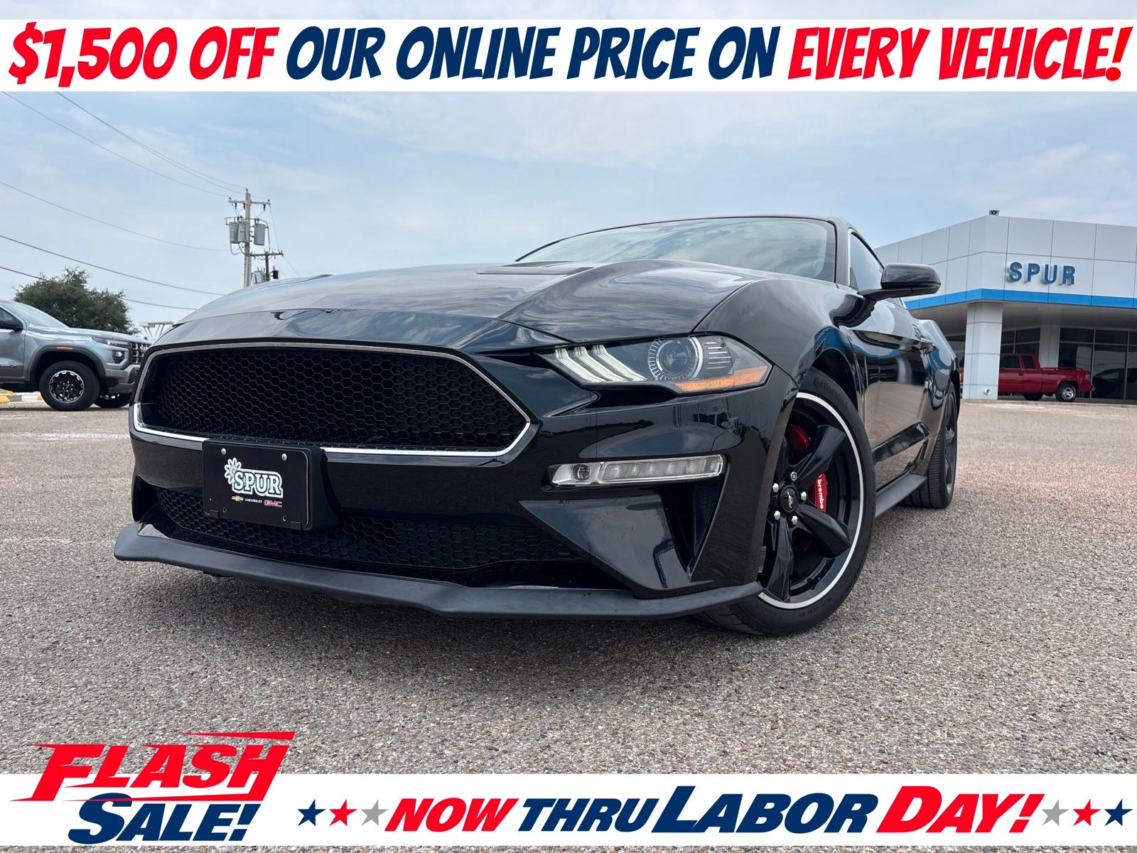 Shadow Black 2019 Ford Mustang Coupe Rear-Wheel Drive 6-Speed Manual