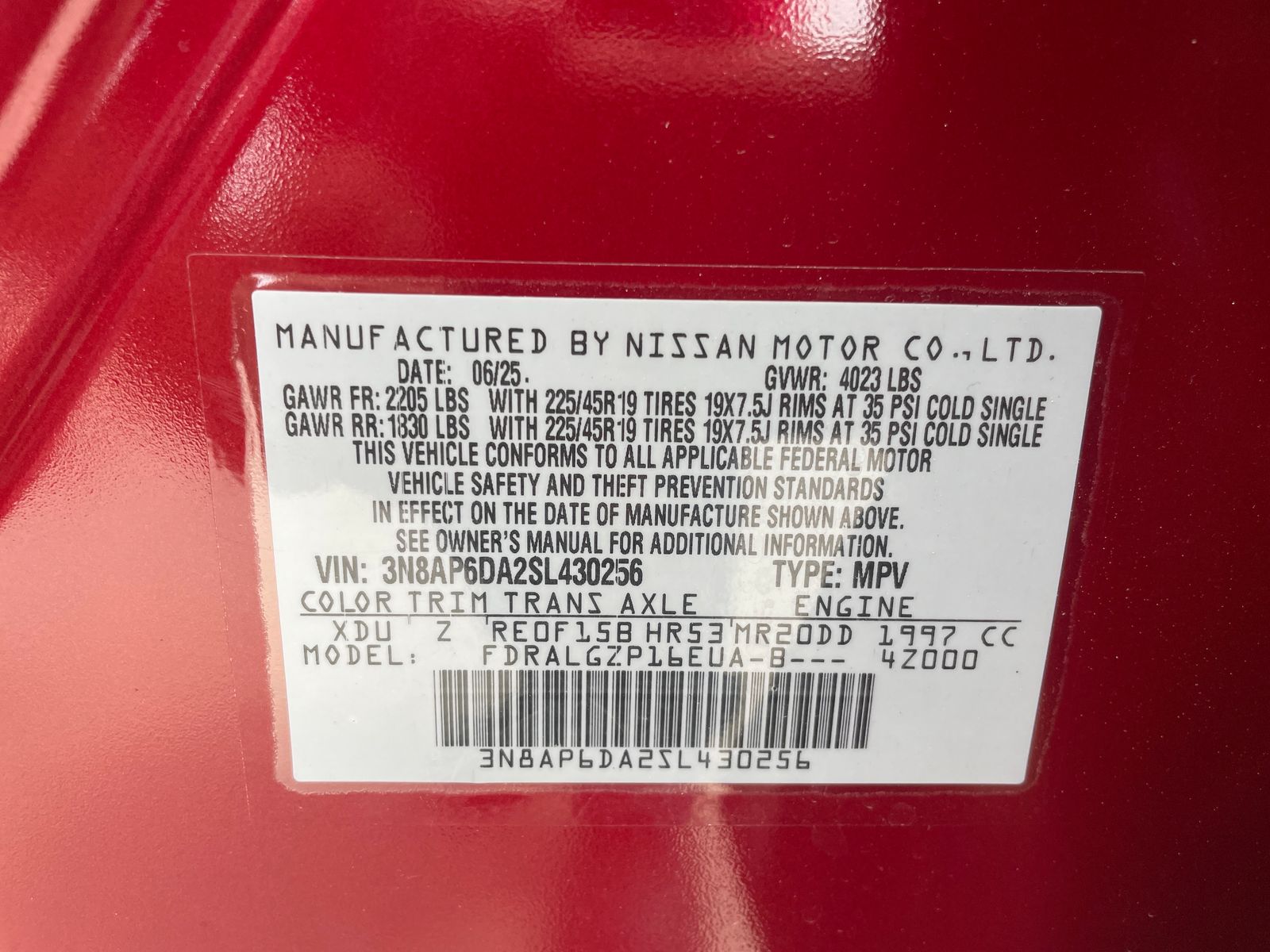 Used 2025 Red Nissan SR image 30