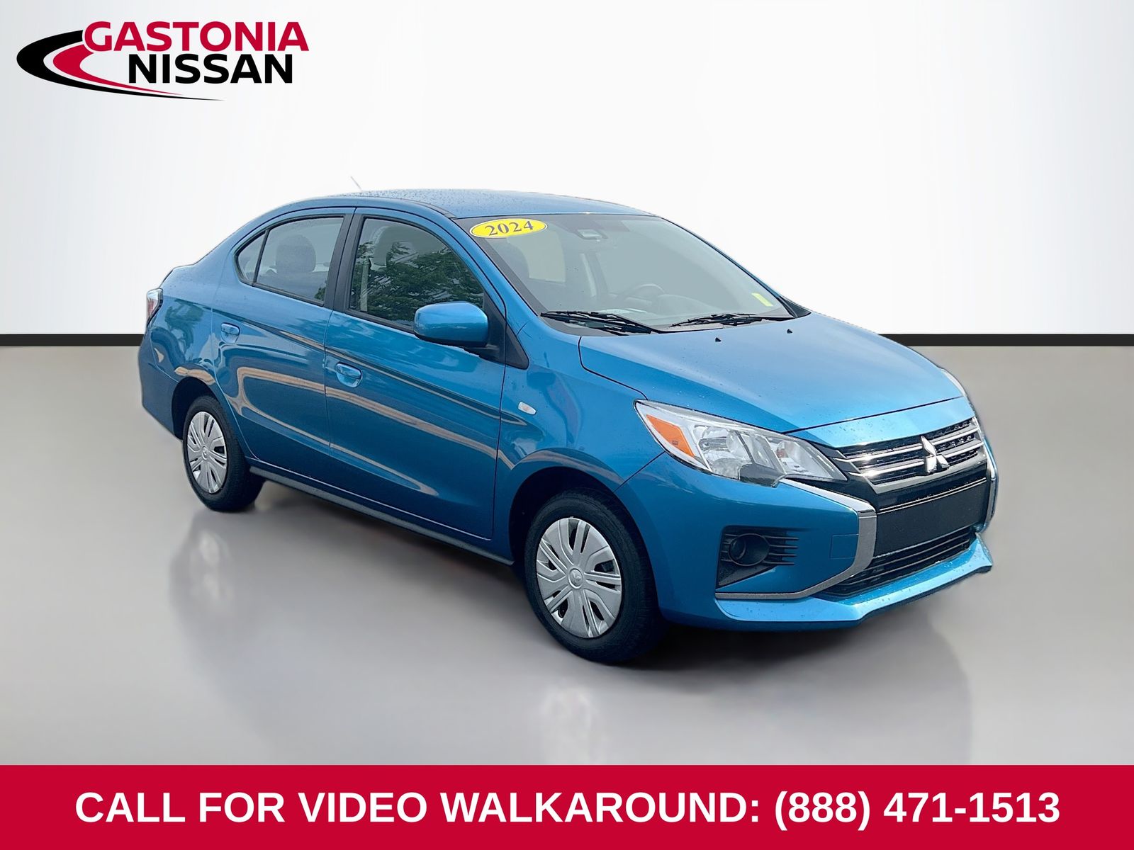 Sapphire Blue Metallic 2024 Mitsubishi Mirage G4 ES FWD Sedan Front-Wheel Drive Continuously Variable Transmission