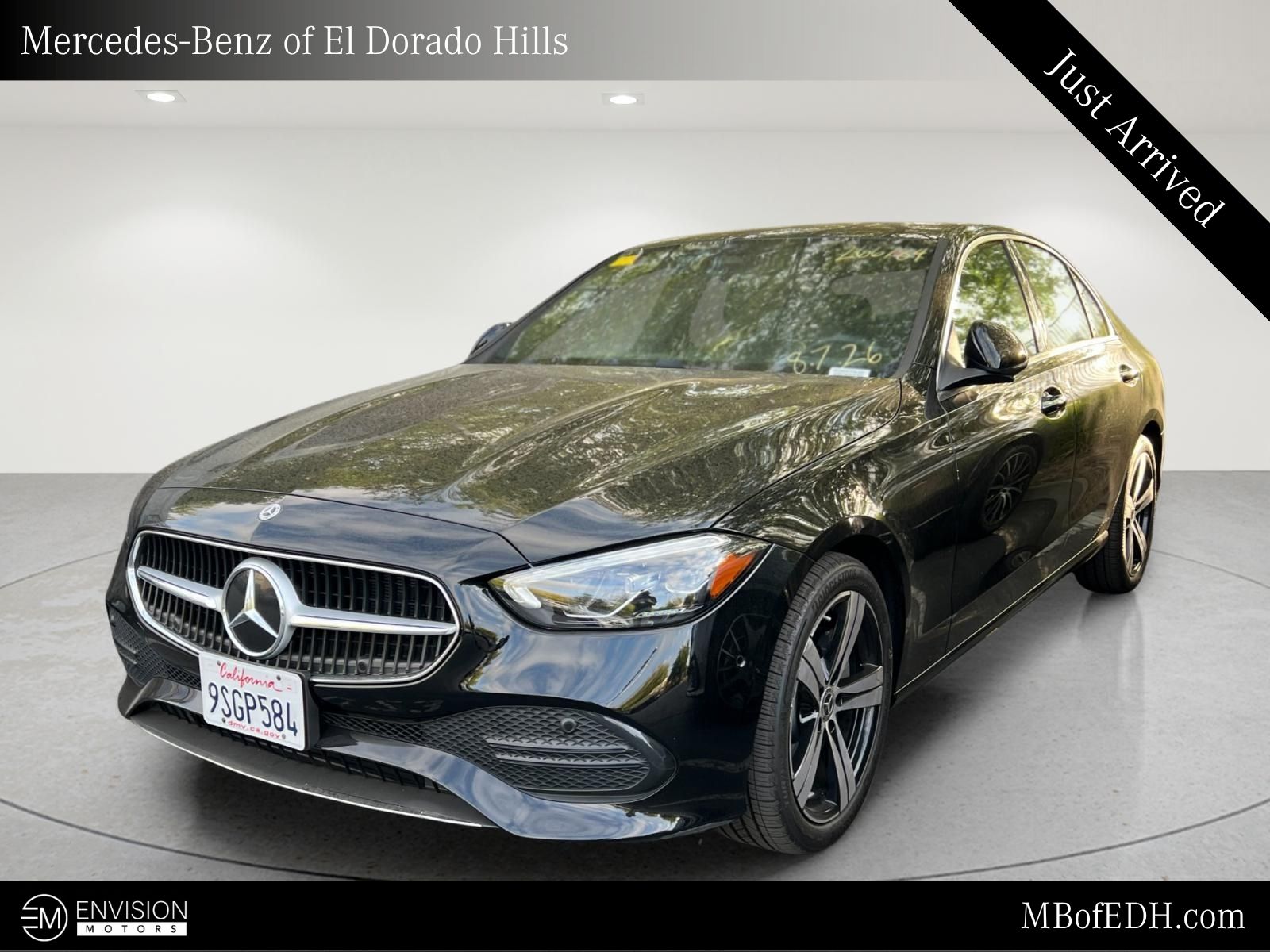 Black 2025 Mercedes-Benz C-Class Sedan Rear-Wheel Drive 9-Speed Automatic