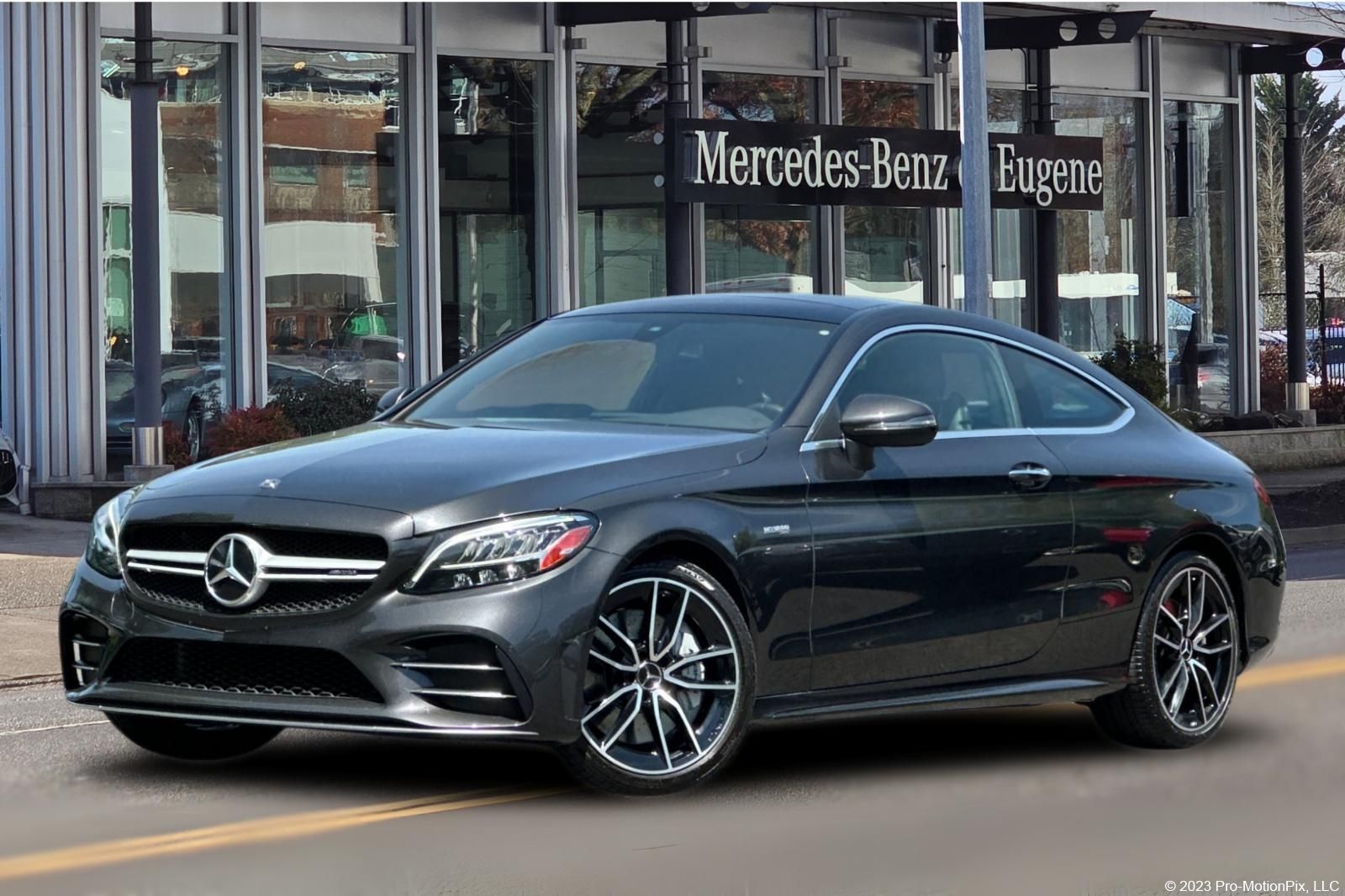 Graphite Gray Metallic 2020 Mercedes-Benz C-Class AMG C 43 Coupe 4MATIC Coupe All-Wheel Drive 9-Speed Automatic