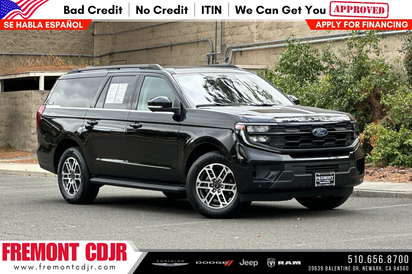 Black Metallic 2025 Ford Expedition MAX Active RWD SUV / Crossover 4X2 Automatic