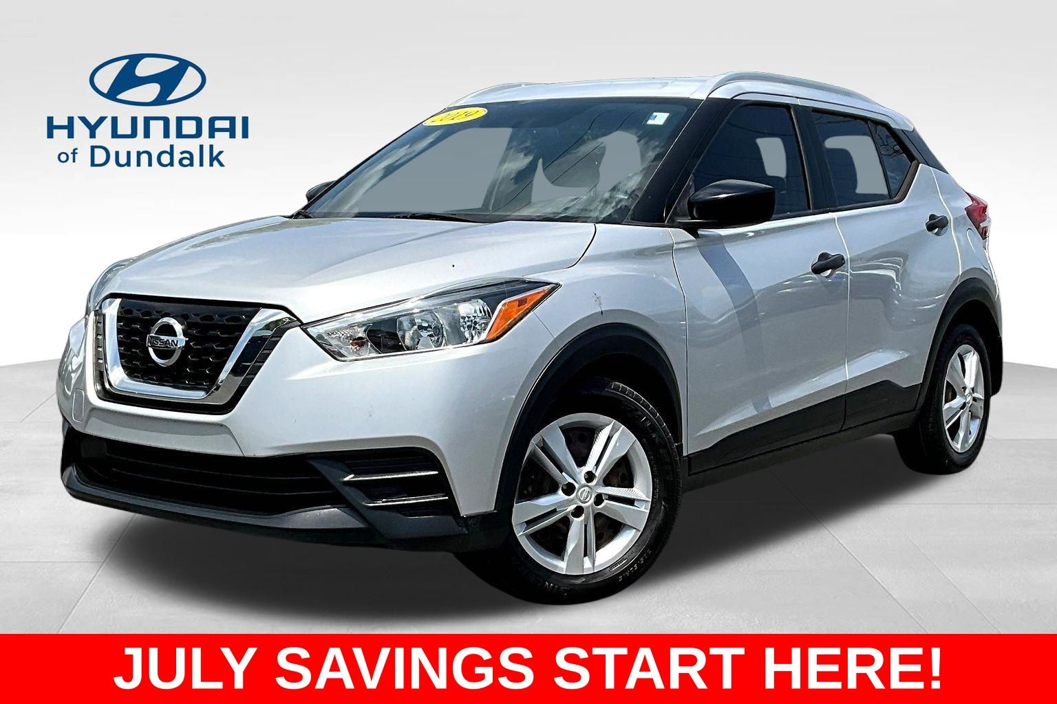 Brilliant Silver Metallic 2019 Nissan Kicks SUV / Crossover Front-Wheel Drive Continuously Variable Transmission