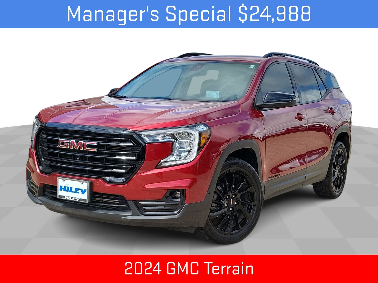 Volcanic Red Tintcoat 2024 GMC Terrain SLT AWD SUV / Crossover All-Wheel Drive 9-Speed Automatic