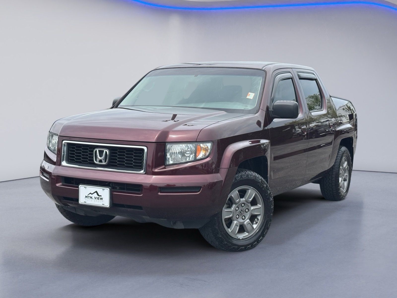 Red (Maroon) 2007 Honda Ridgeline RTX Pickup Truck All-Wheel Drive 5-Speed Automatic