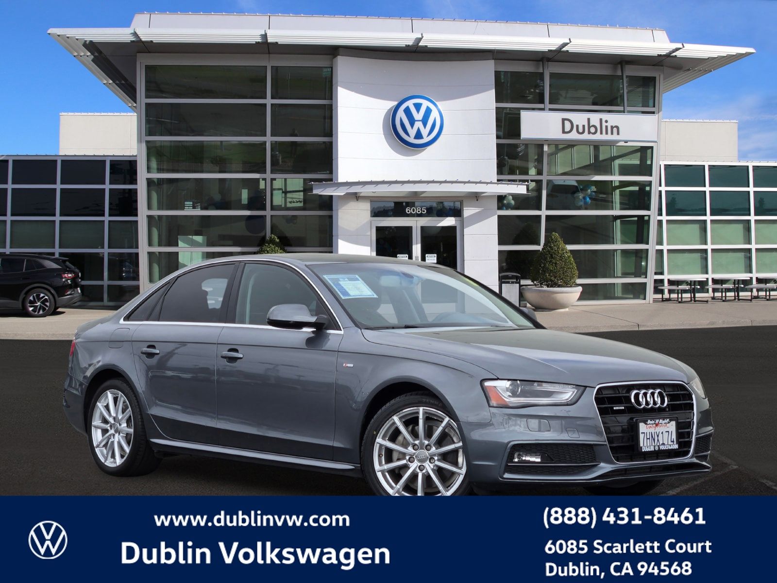 Monsoon Gray Metallic 2015 Audi A4 Sedan All-Wheel Drive 8-Speed Automatic