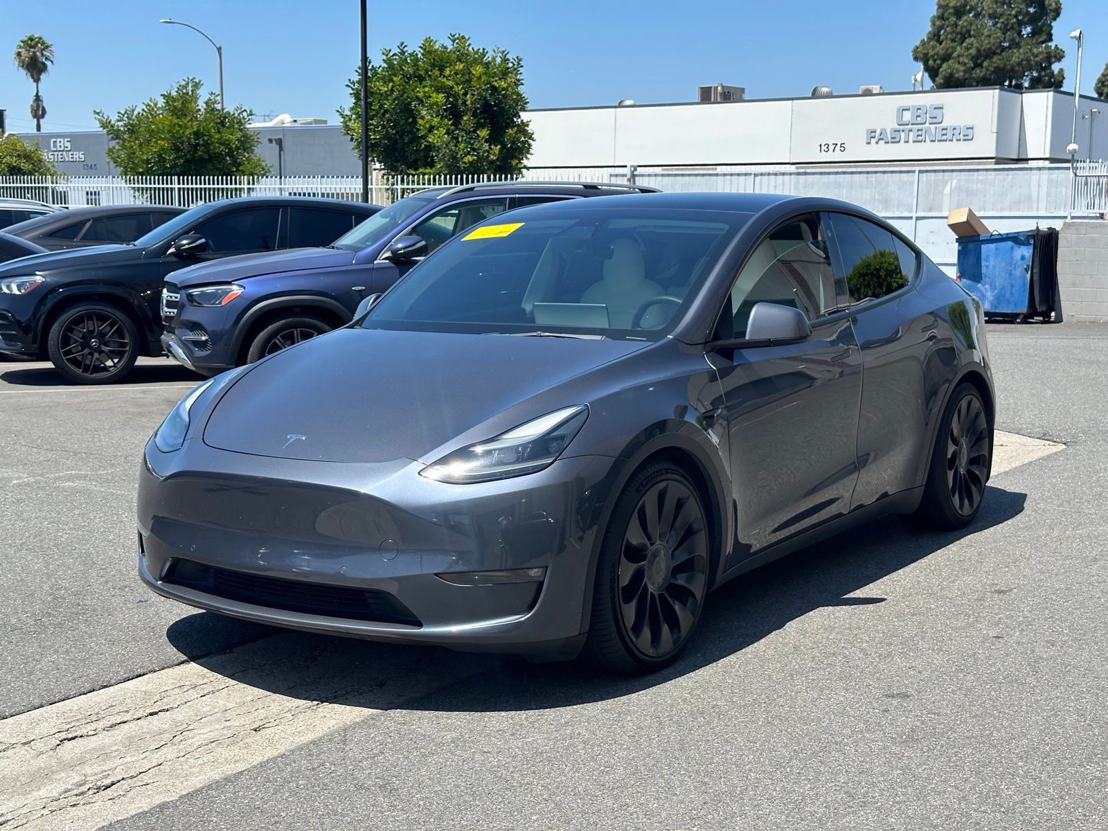 Midnight Silver Metallic 2022 Tesla Model Y SUV / Crossover All-Wheel Drive 1-Speed Automatic