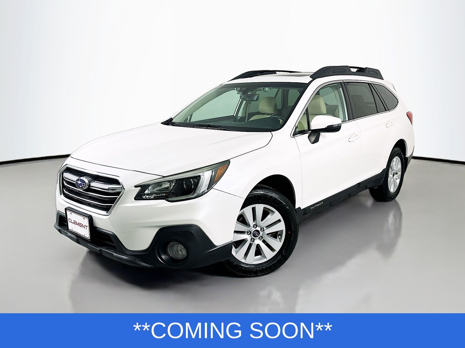Crystal White Pearl 2019 Subaru Outback 2.5i Premium AWD Wagon All-Wheel Drive Continuously Variable Transmission