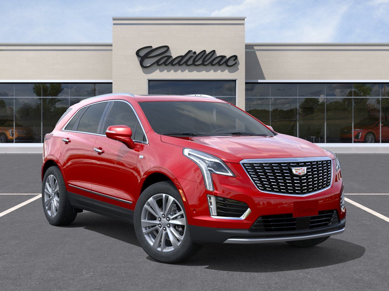 2026 Cadillac XT5 Premium Luxury Red at Ross Downing Buick GMC