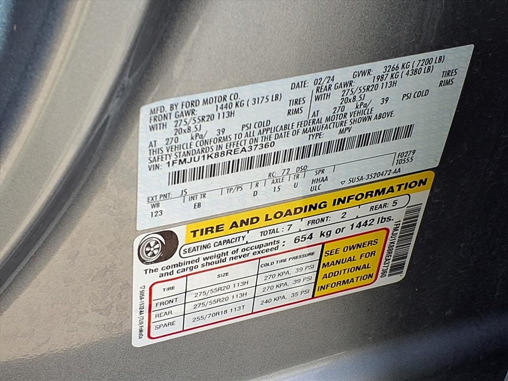 2024 Ford Expedition Limited Silver at Gullo Toyota