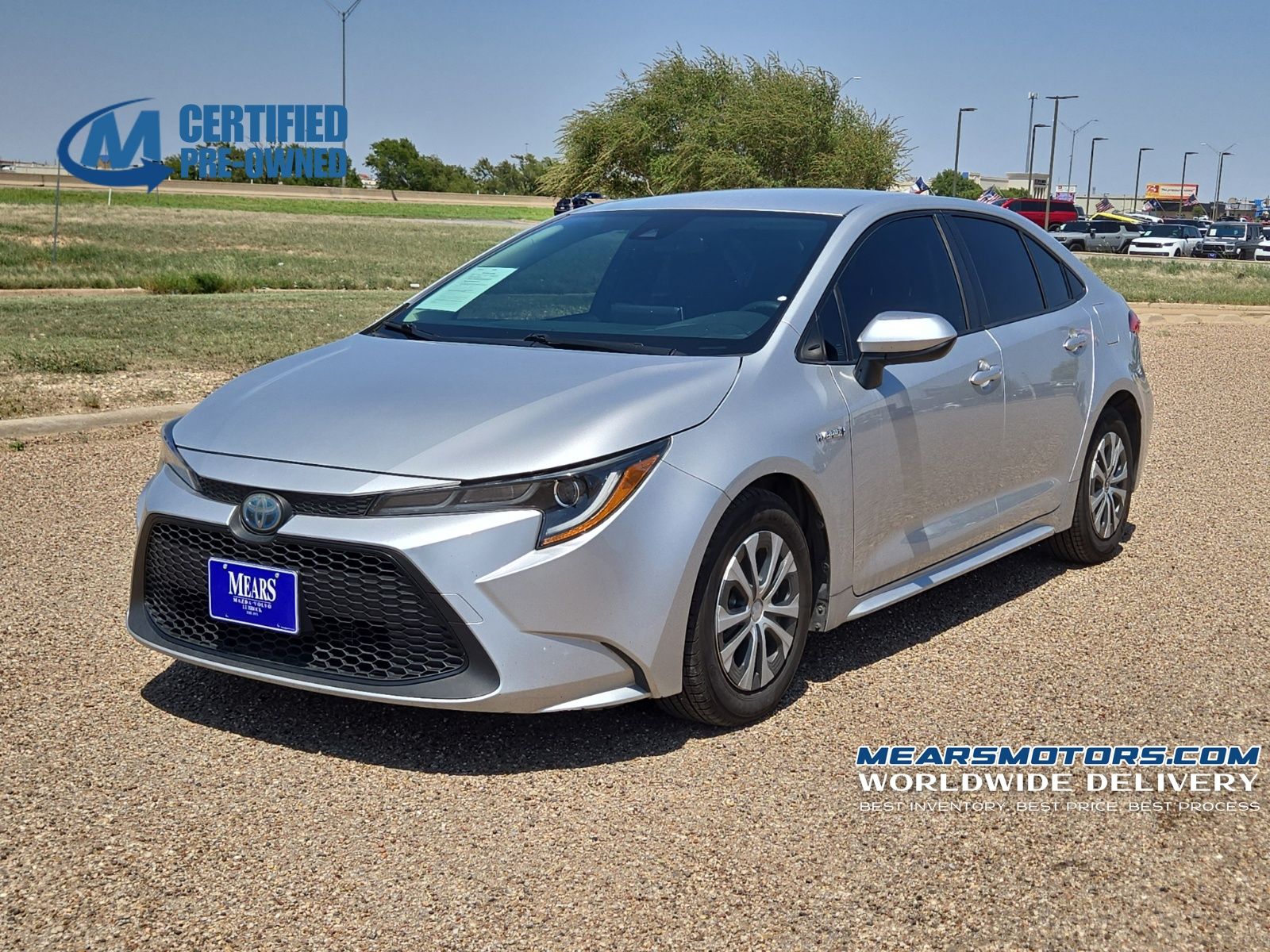 Classic Silver Metallic 2020 Toyota Corolla Hybrid Sedan Front-Wheel Drive Continuously Variable Transmission